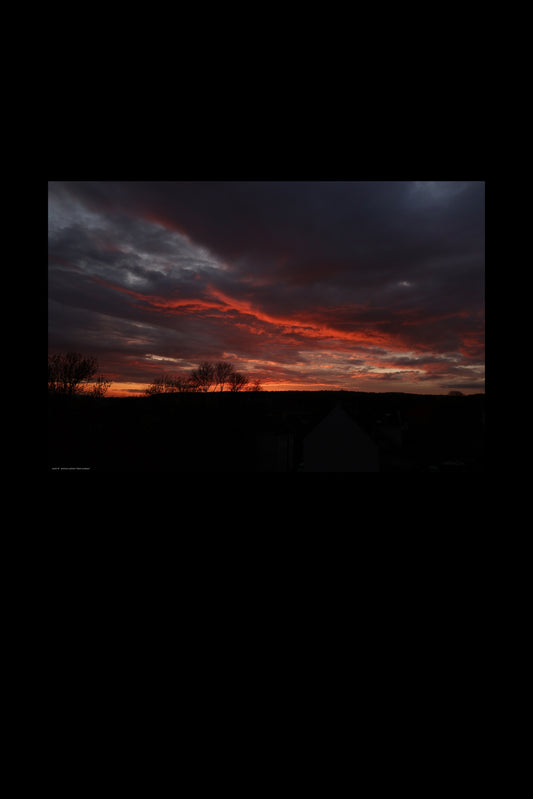 Wandbild "black sundown"