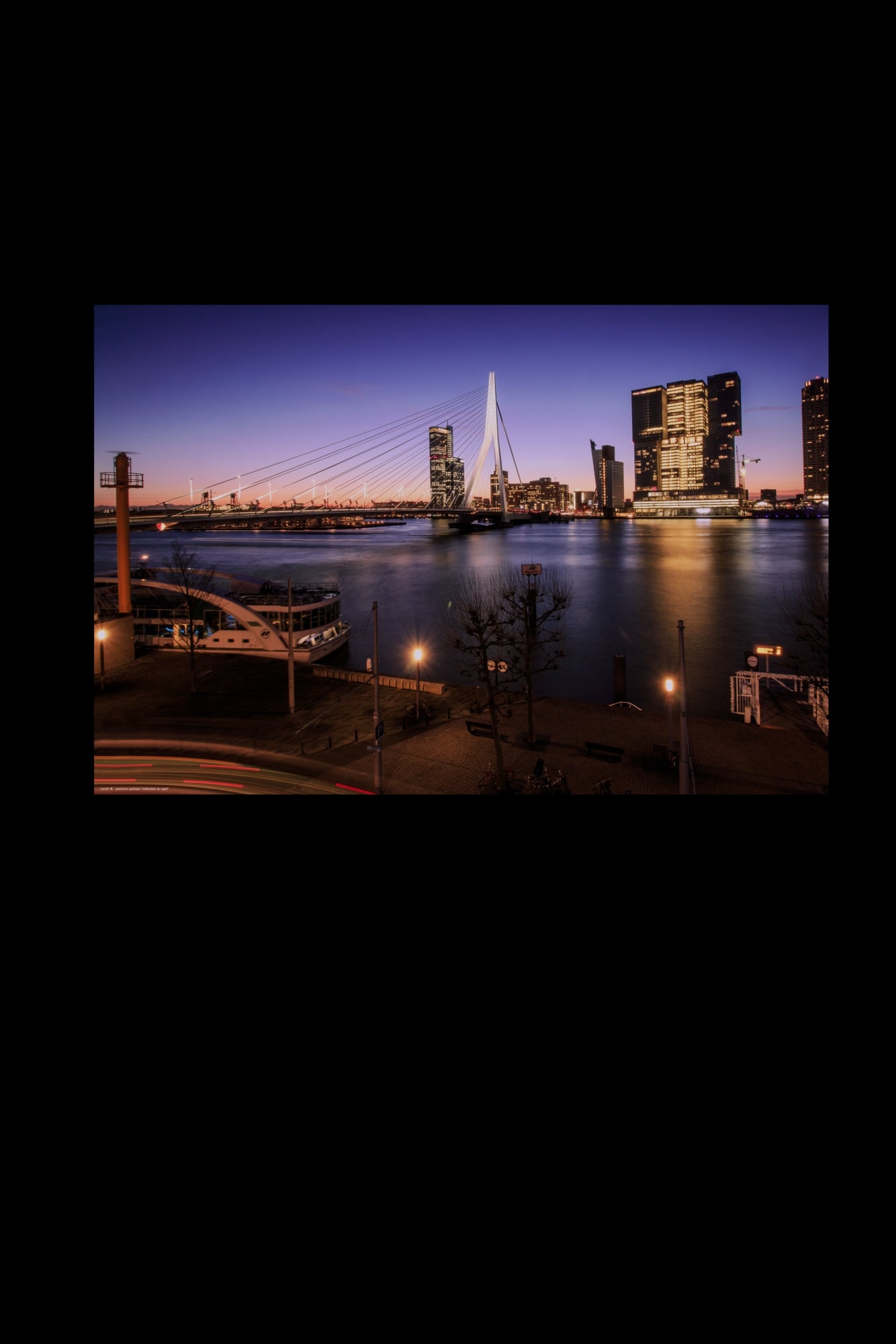 Wandbild "rotterdam at night"