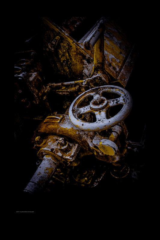 Wandbild "old rotary wheel"