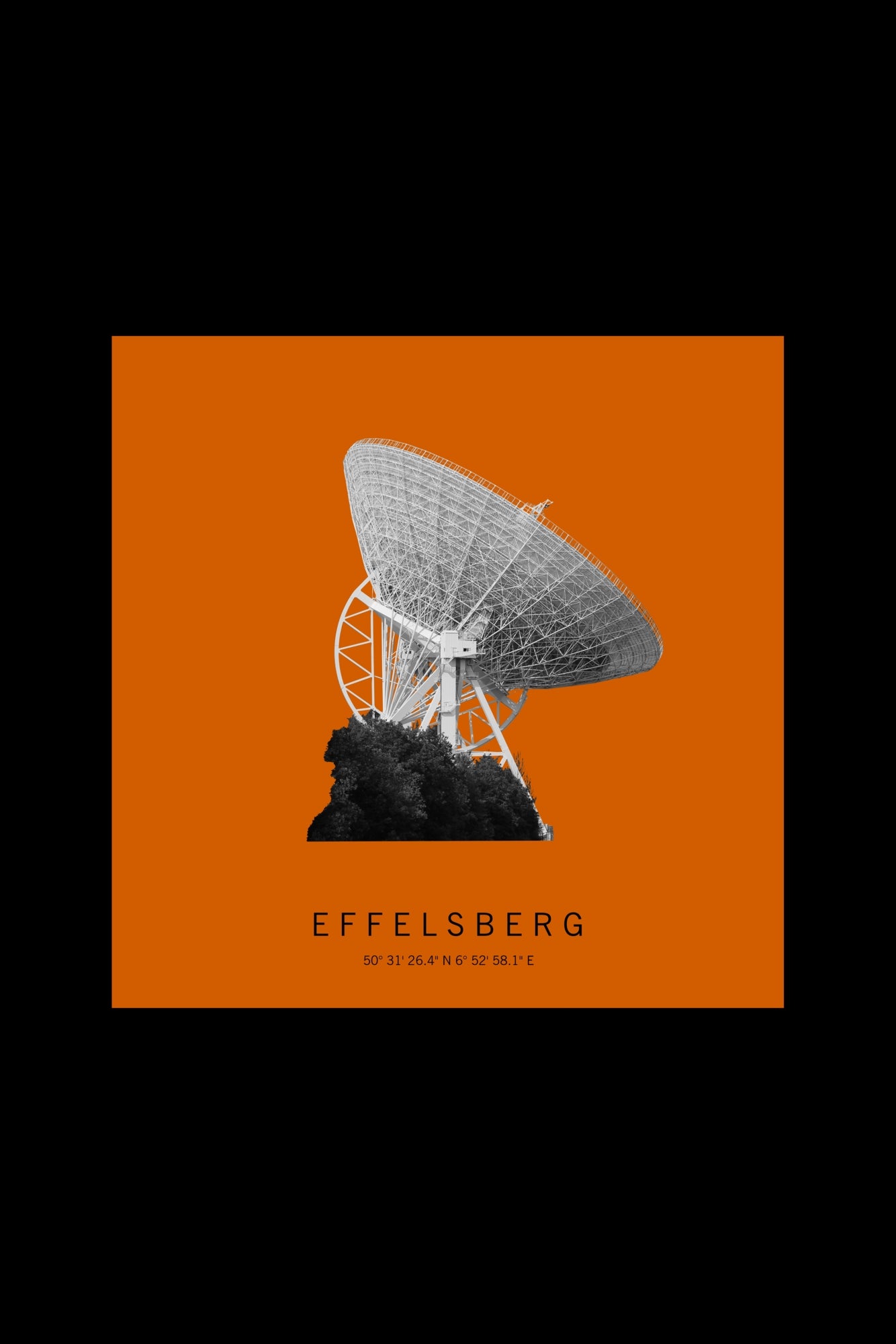 Art Edition Wandbild "Effelsberg" orange