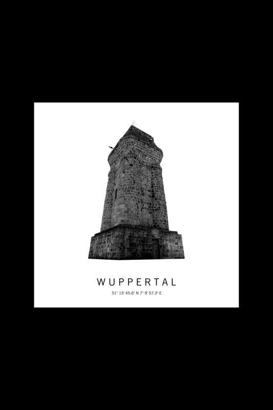 Art Edition Wandbild "Wuppertal" weiß