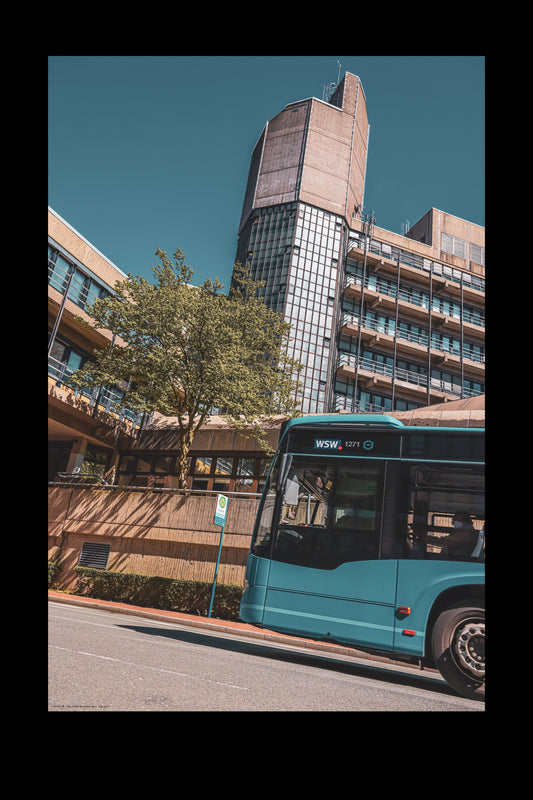 Wandbild "next stop uni"