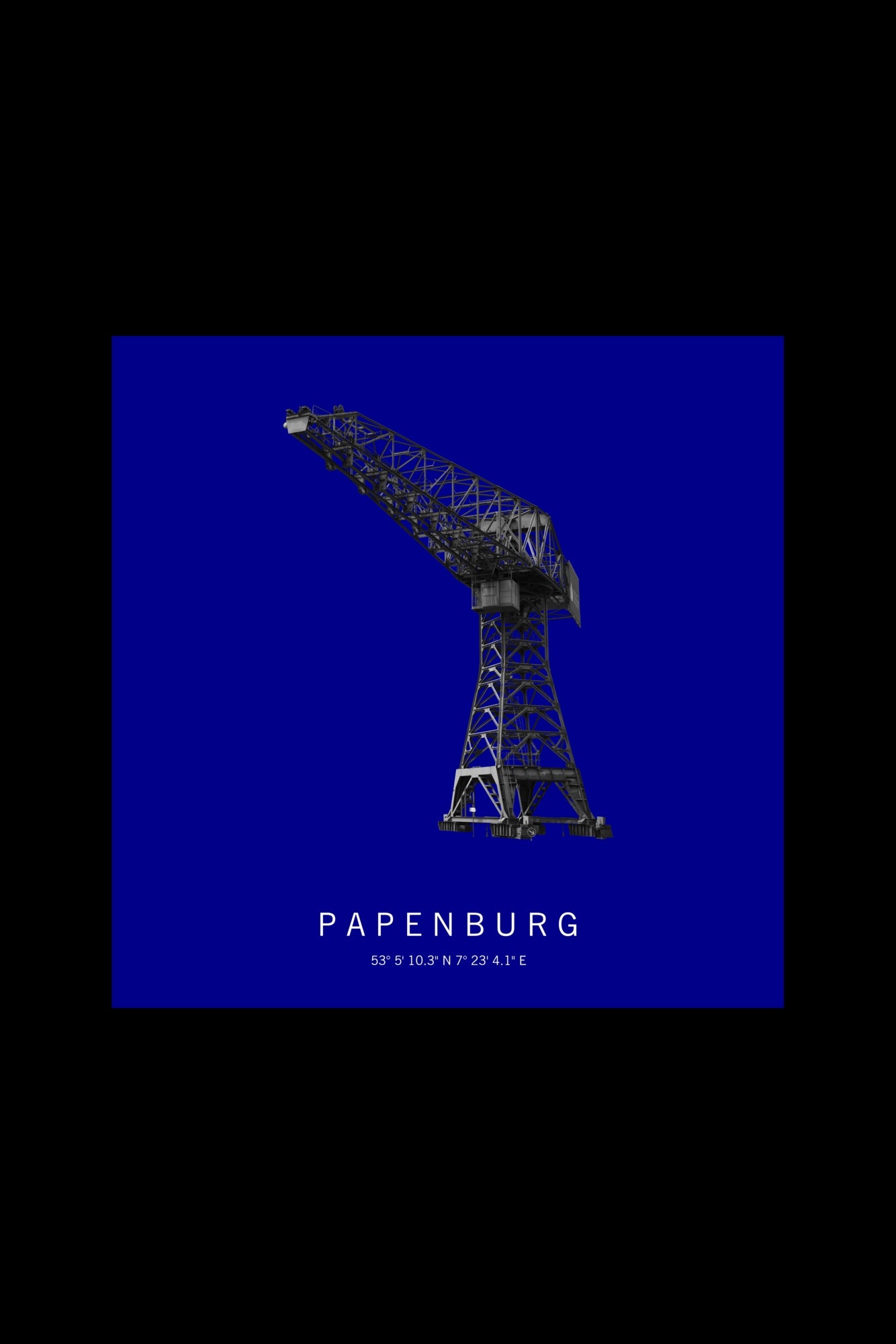 Art Edition Wandbild "Papenburg" dunkelblau