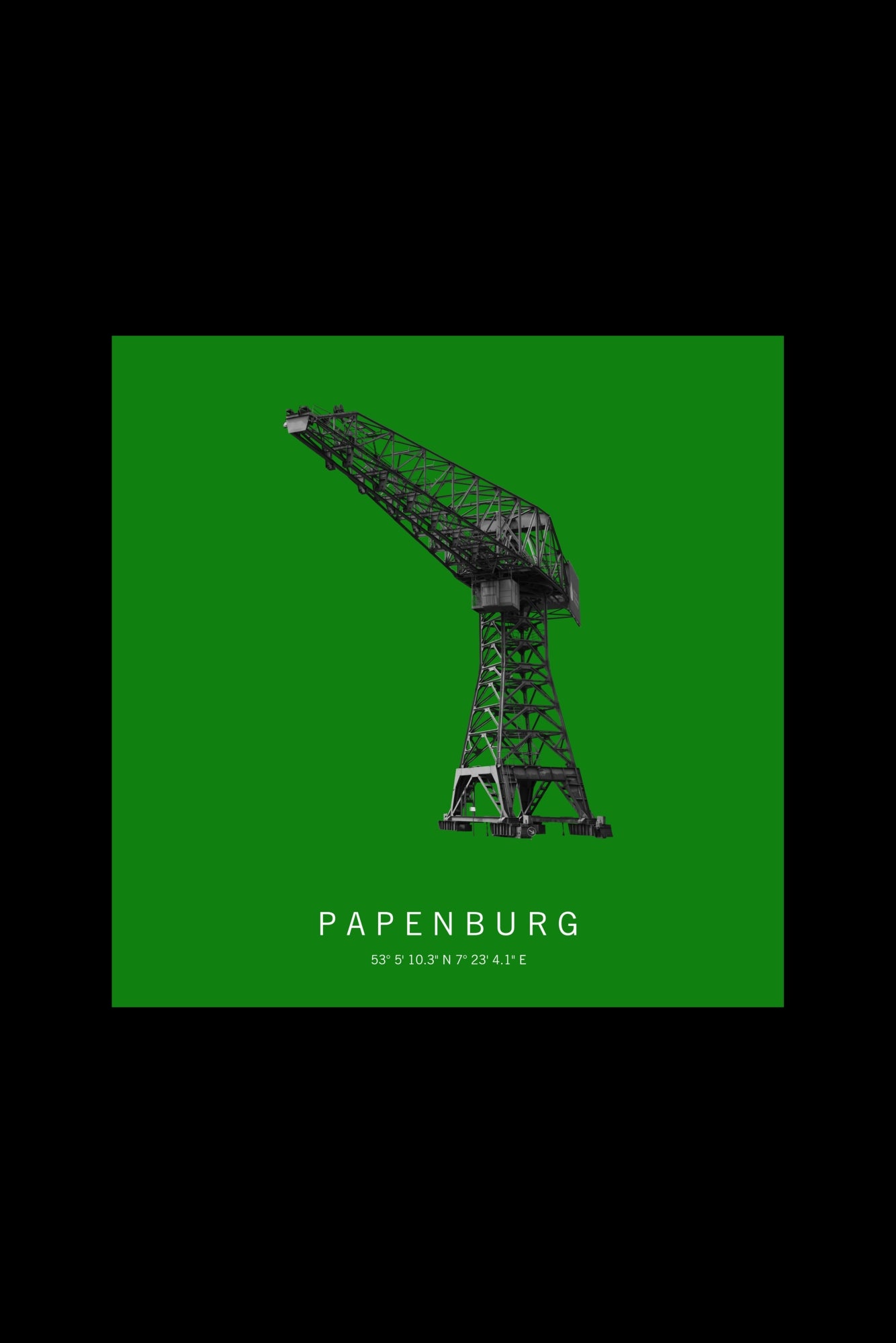Art Edition Wandbild "Papenburg" grün