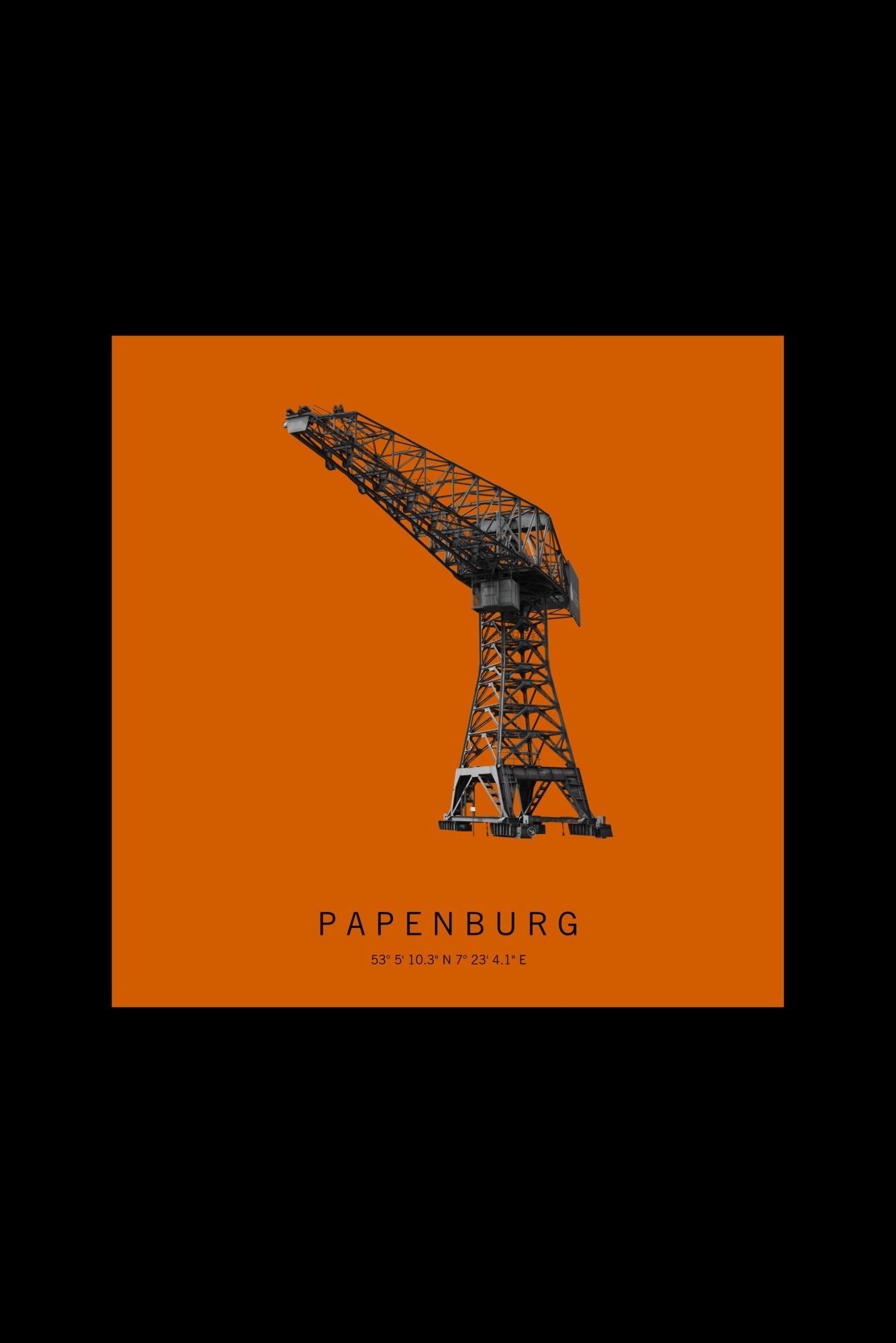 Art Edition Wandbild "Papenburg" orange