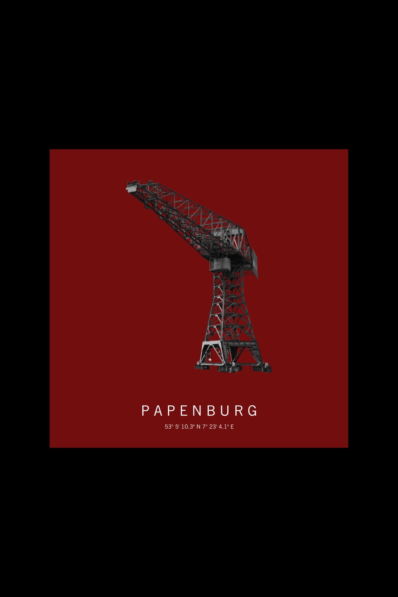 Art Edition Wandbild "Papenburg" rot