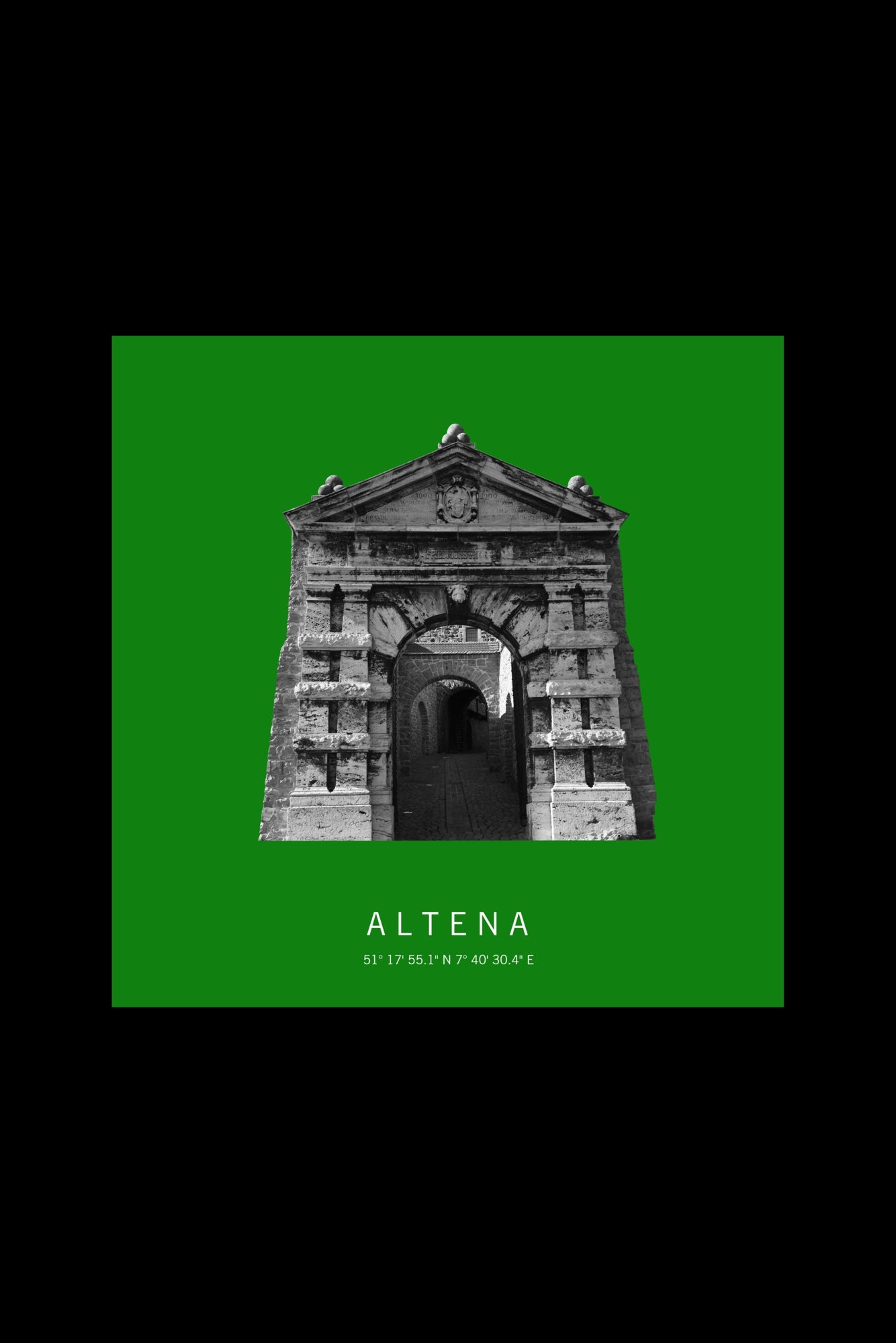 Art Edition Wandbild "Altena" grün