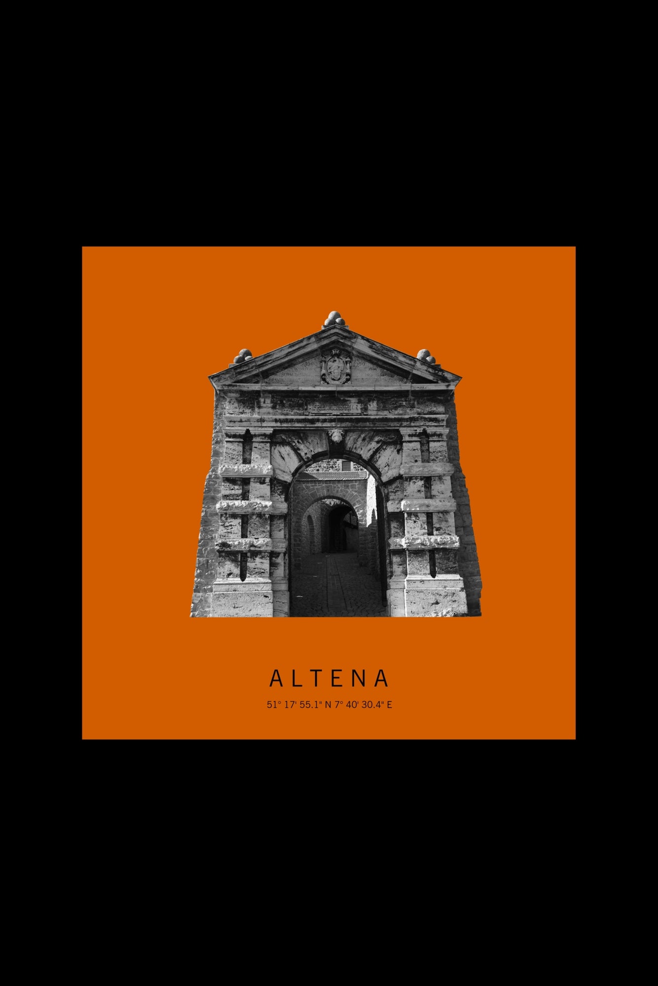 Art Edition Wandbild "Altena" orange