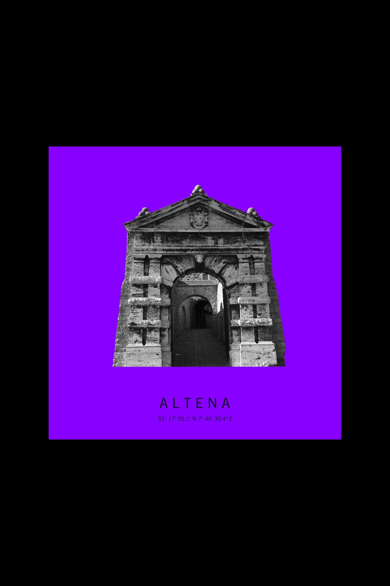 Art Edition Wandbild "Altena" lila