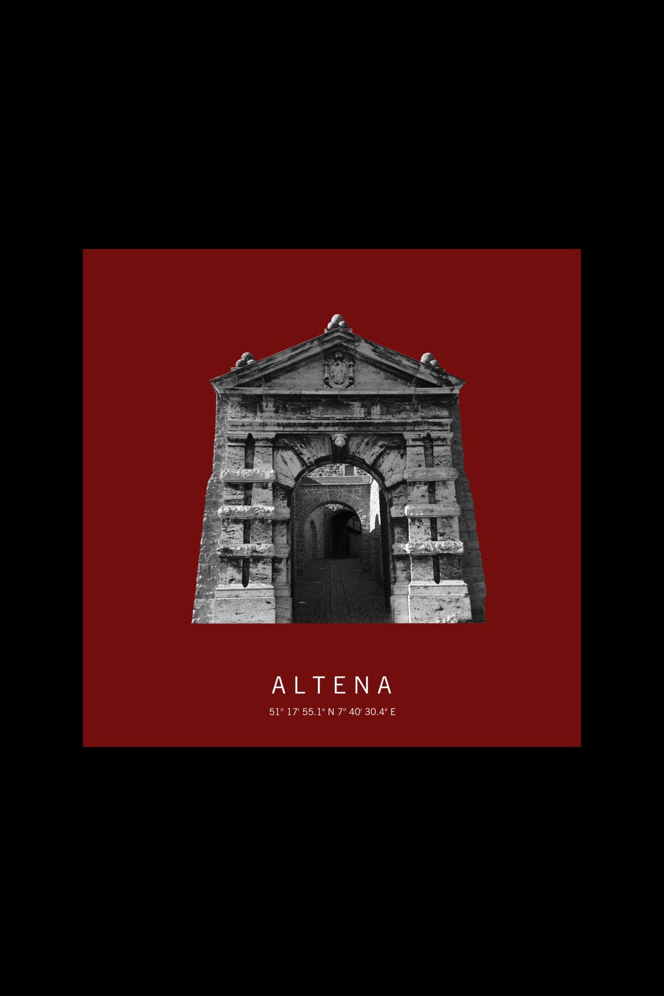 Art Edition Wandbild "Altena" rot