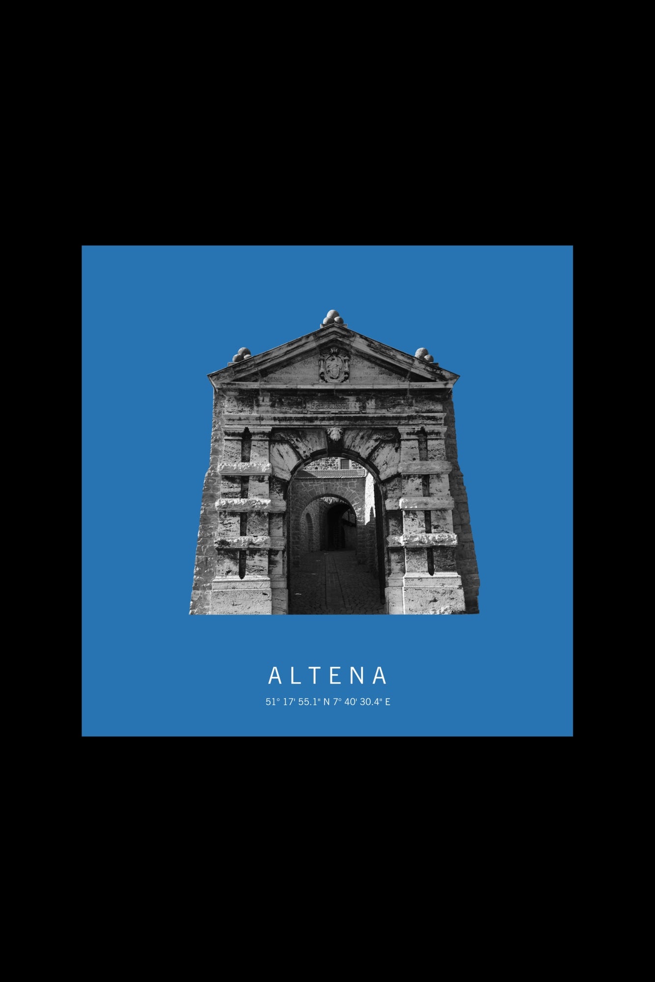 Art Edition Wandbild "Altena" himmelblau