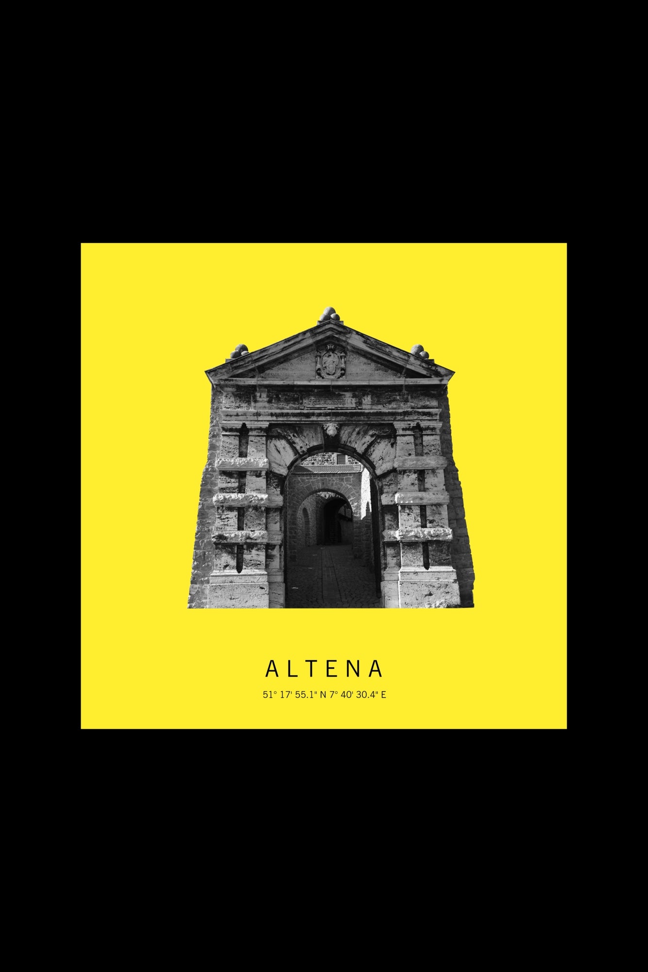 Art Edition Wandbild "Altena" gelb