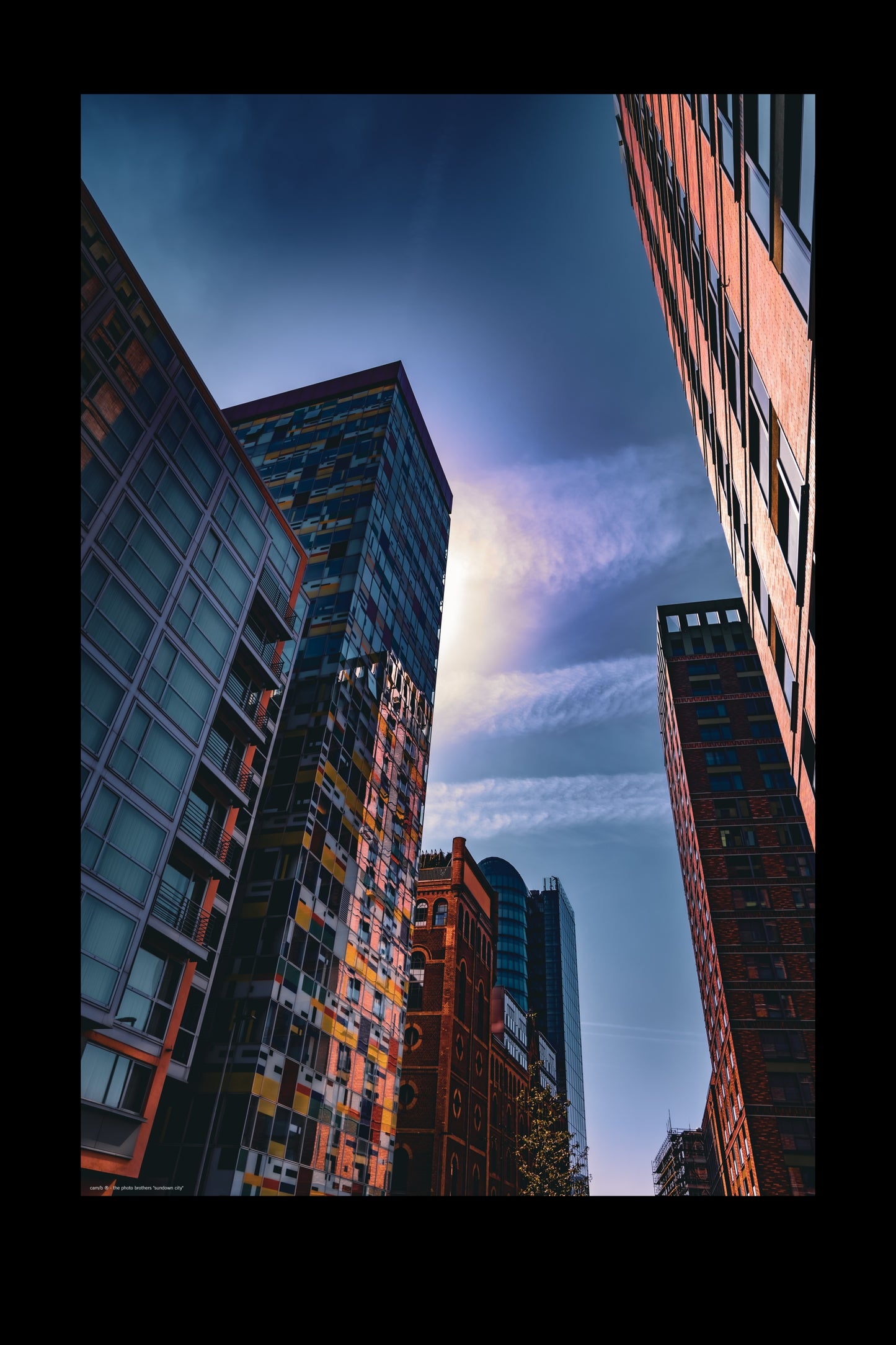 Wandbild "sundown city"