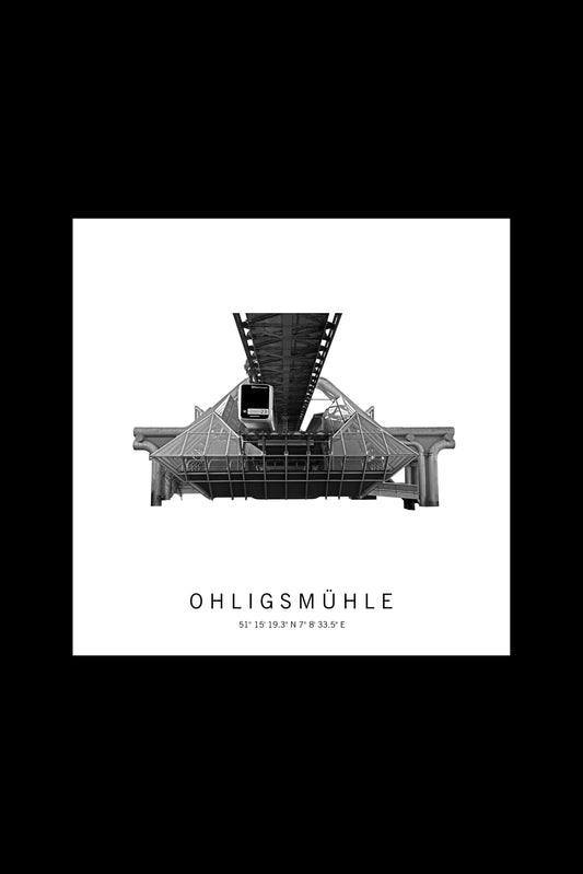 Art Edition Wandbild "ohligsmühle" weiß