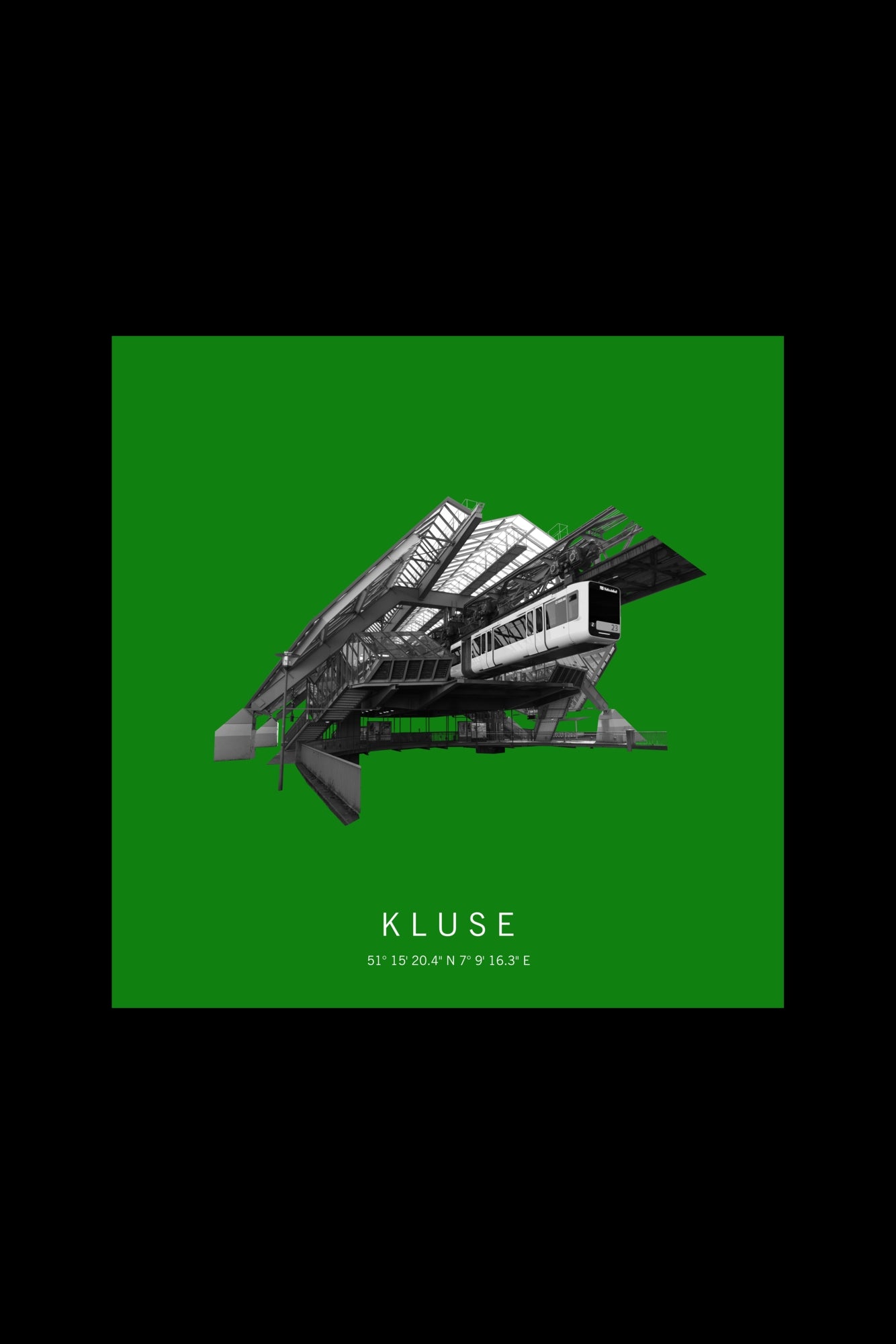 Art Edition Wandbild "kluse" grün