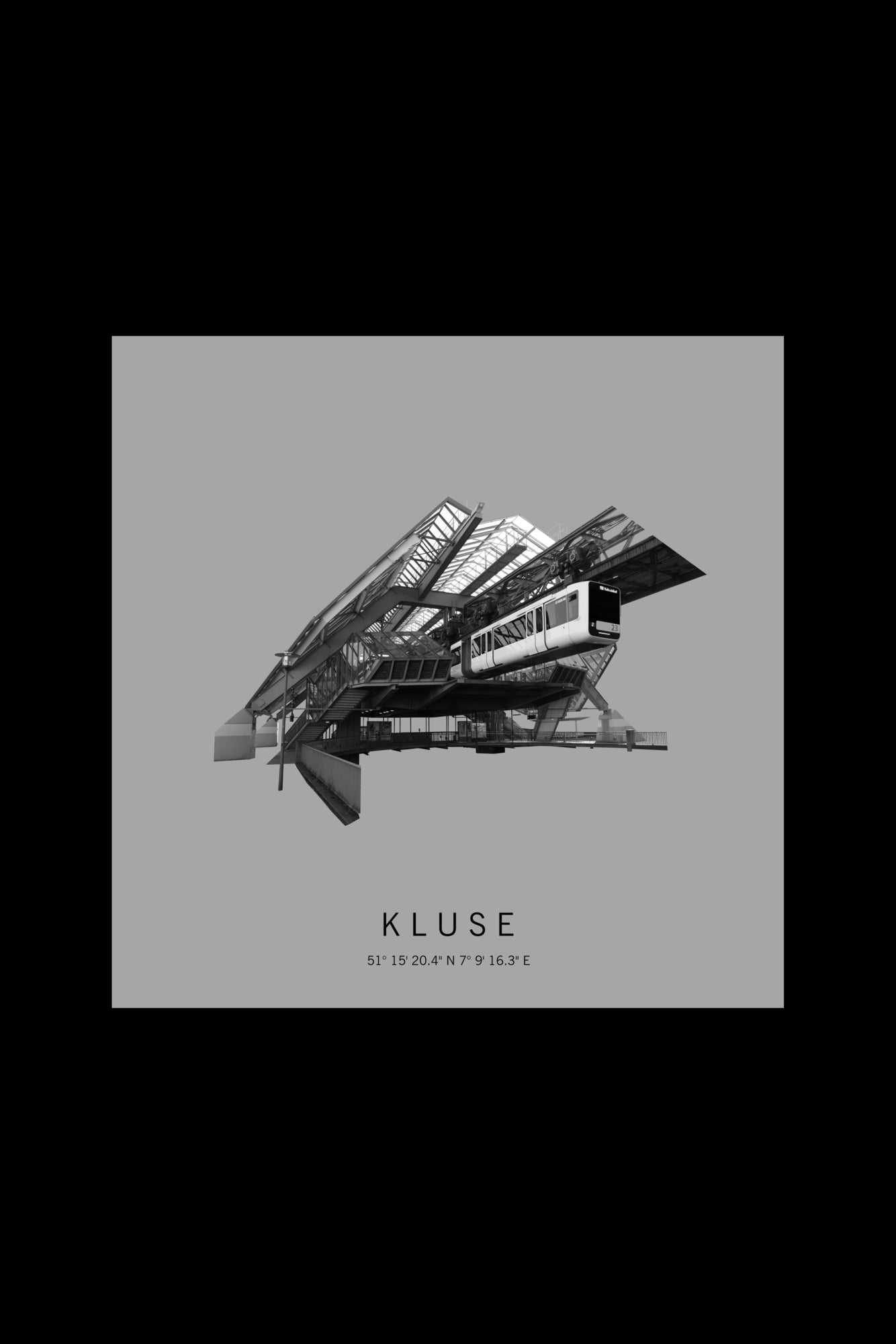 Art Edition Wandbild "kluse" hellgrau