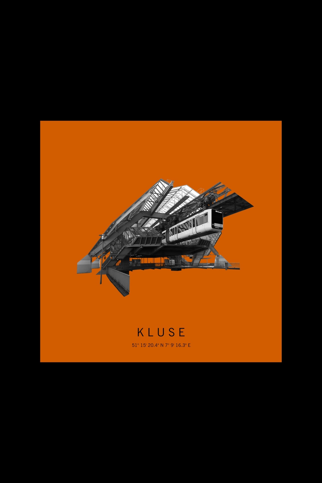 Art Edition Wandbild "kluse" orange