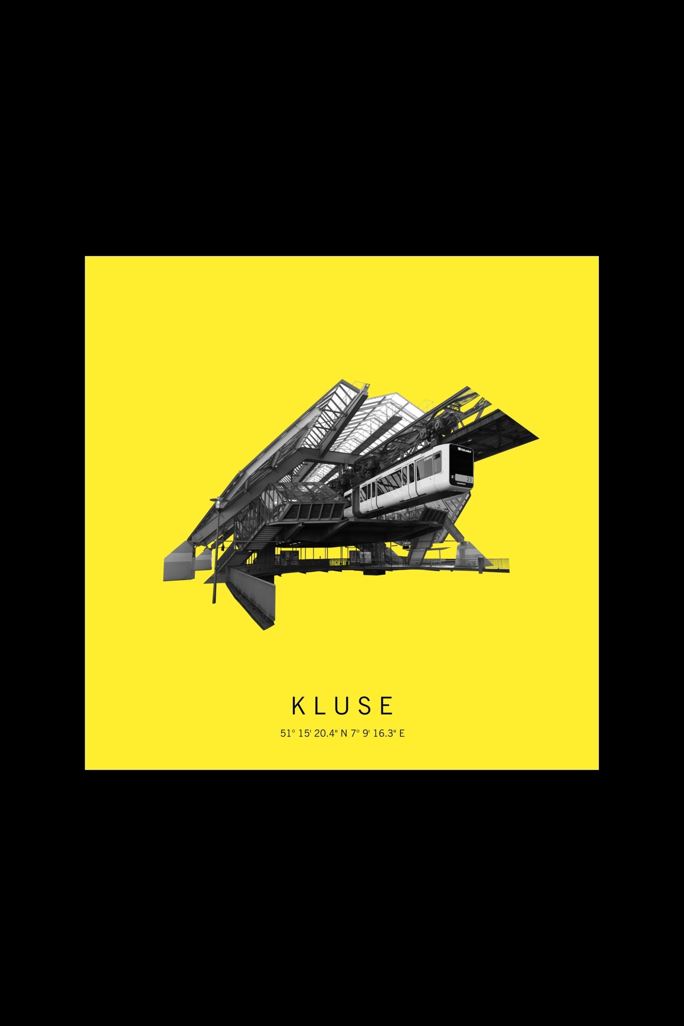 Art Edition Wandbild "kluse" gelb