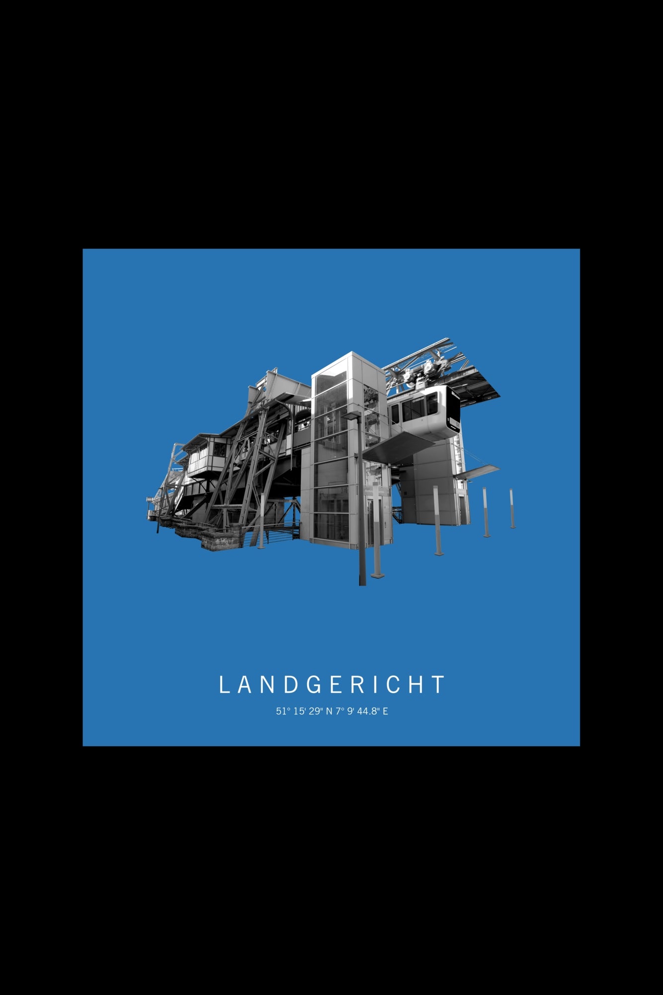 Art Edition Wandbild "landgericht" himmelblau