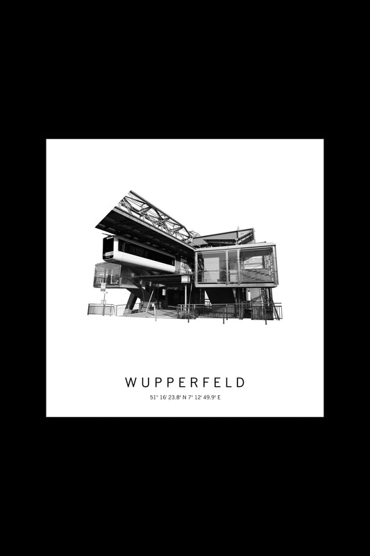 Art Edition Wandbild "wupperfeld" weiß