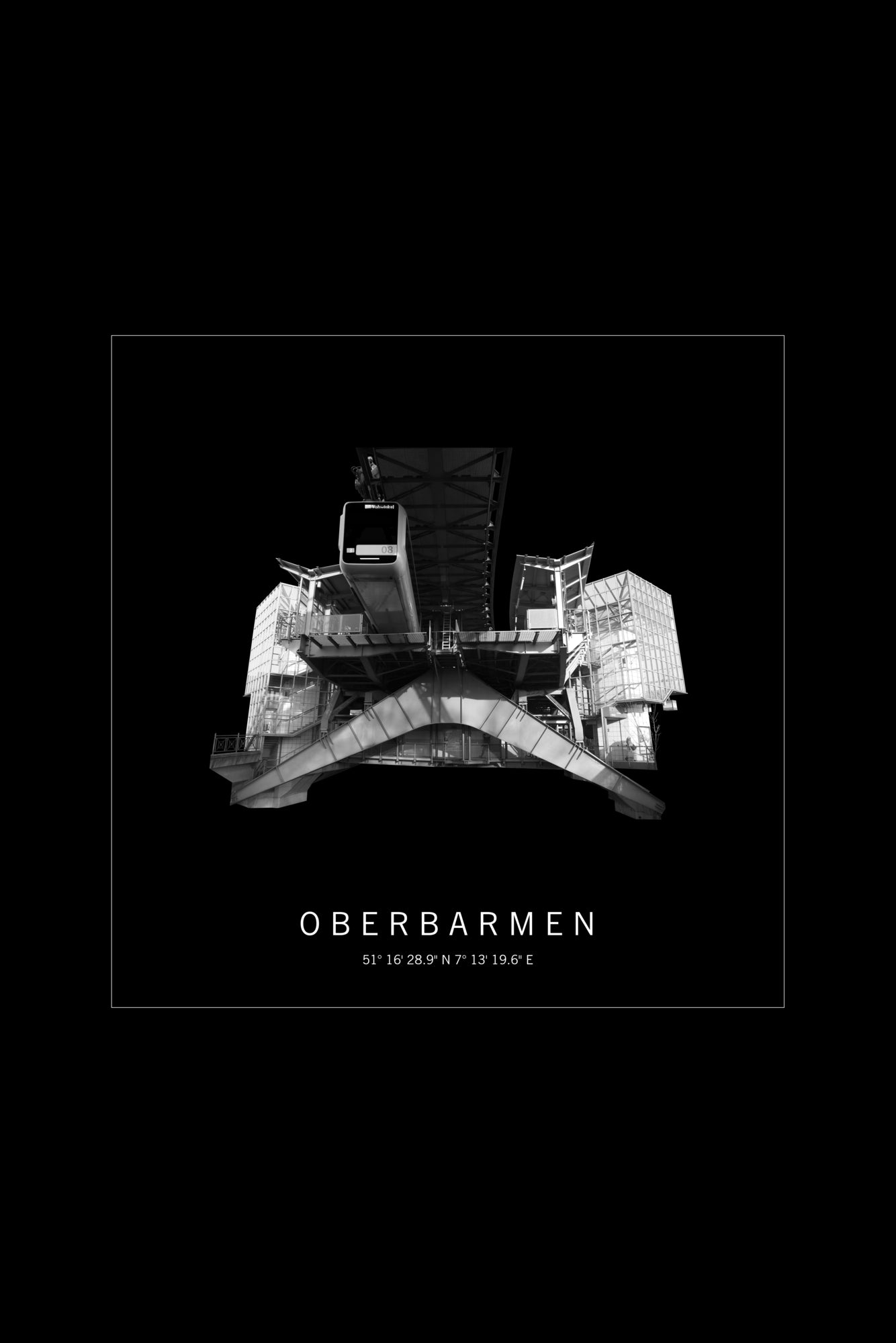 Art Edition Wandbild "oberbarmen" schwarz