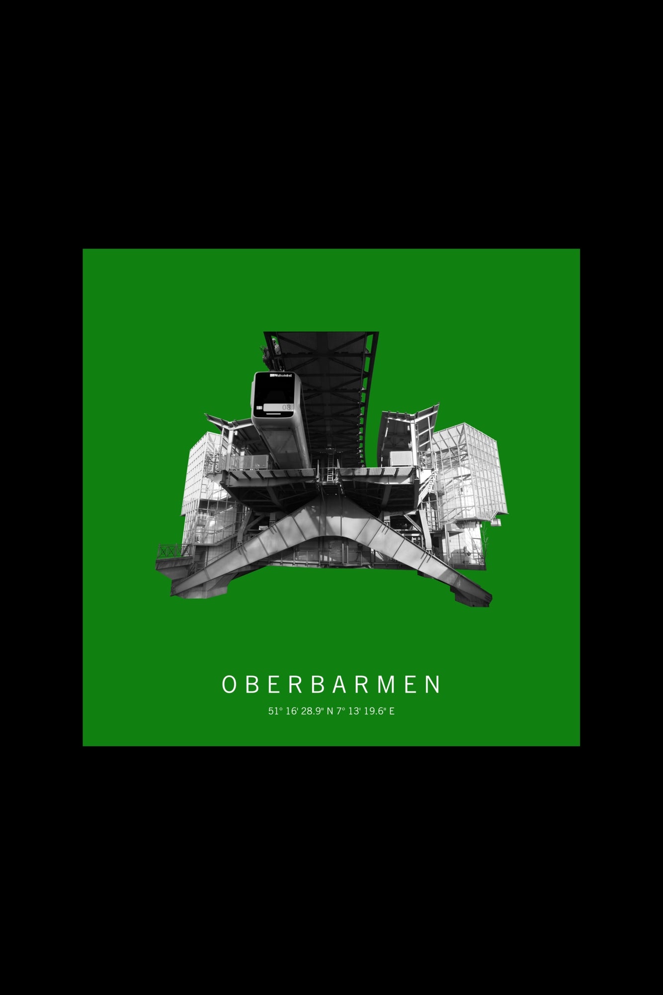 Art Edition Wandbild "oberbarmen" grün