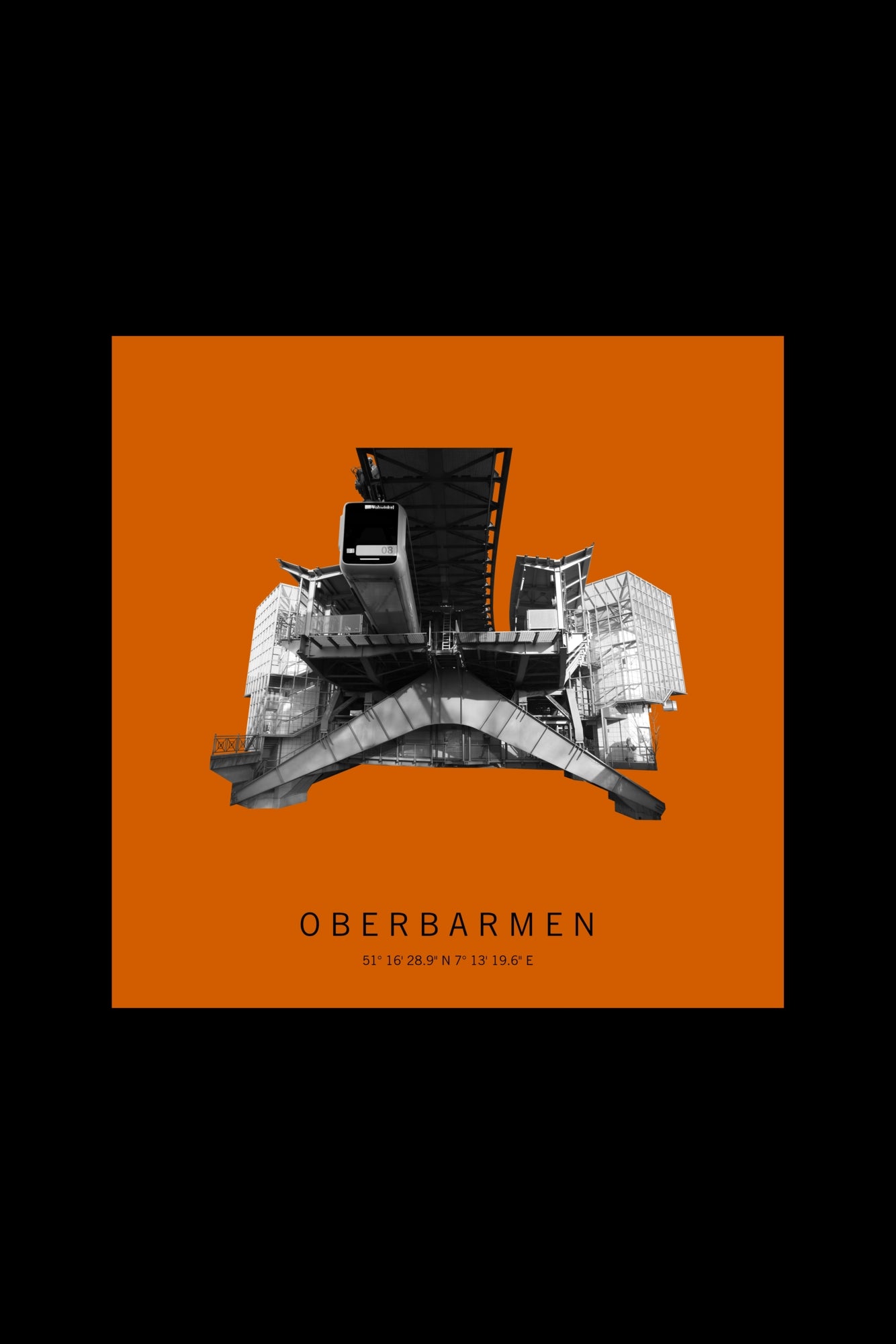 Art Edition Wandbild "oberbarmen" orange