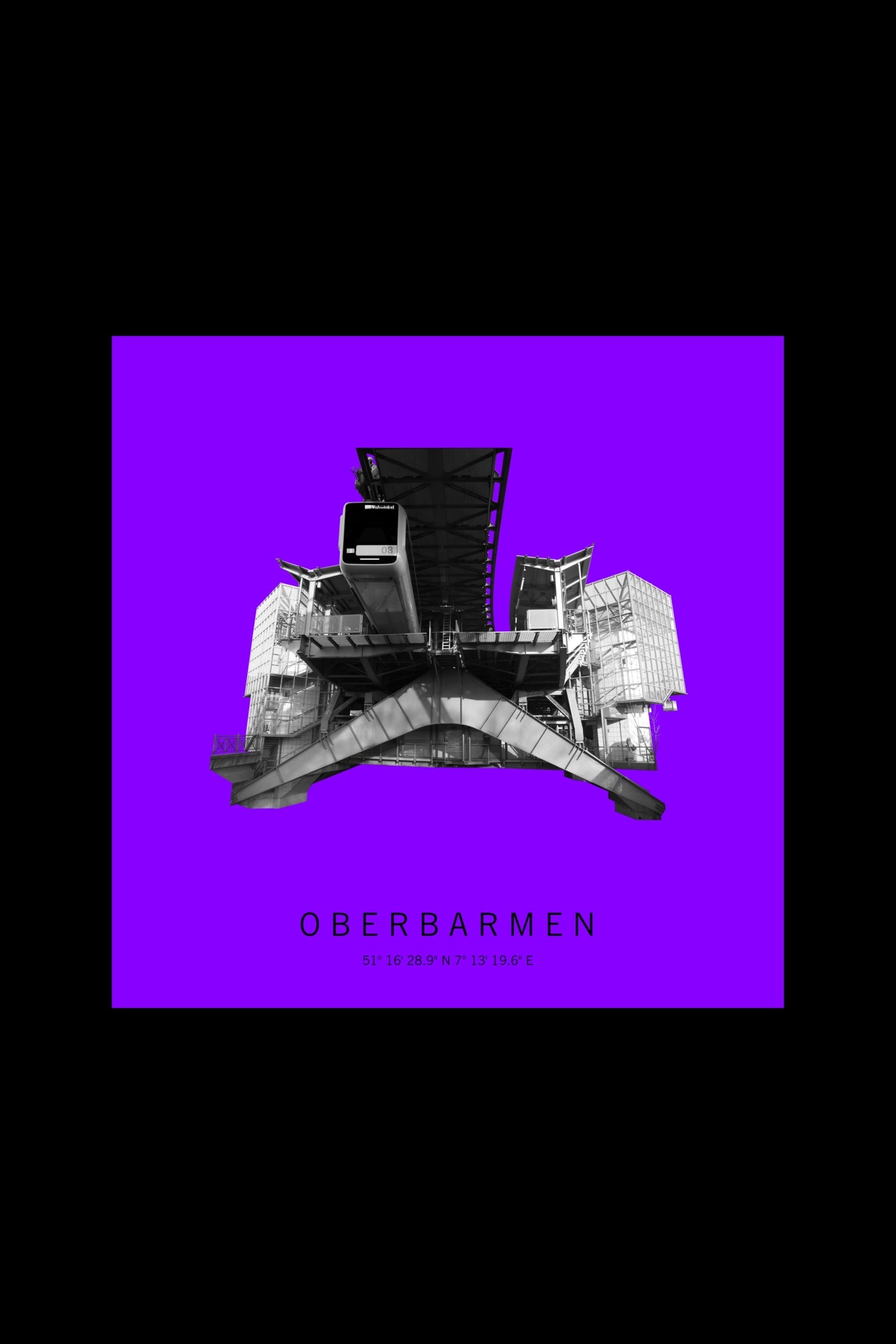 Art Edition Wandbild "oberbarmen" lila