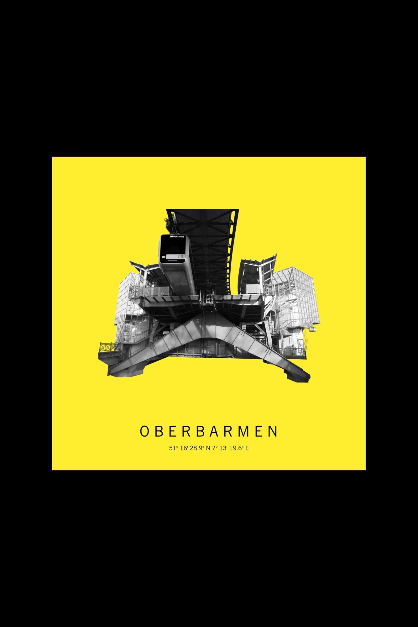 Art Edition Wandbild "oberbarmen" gelb