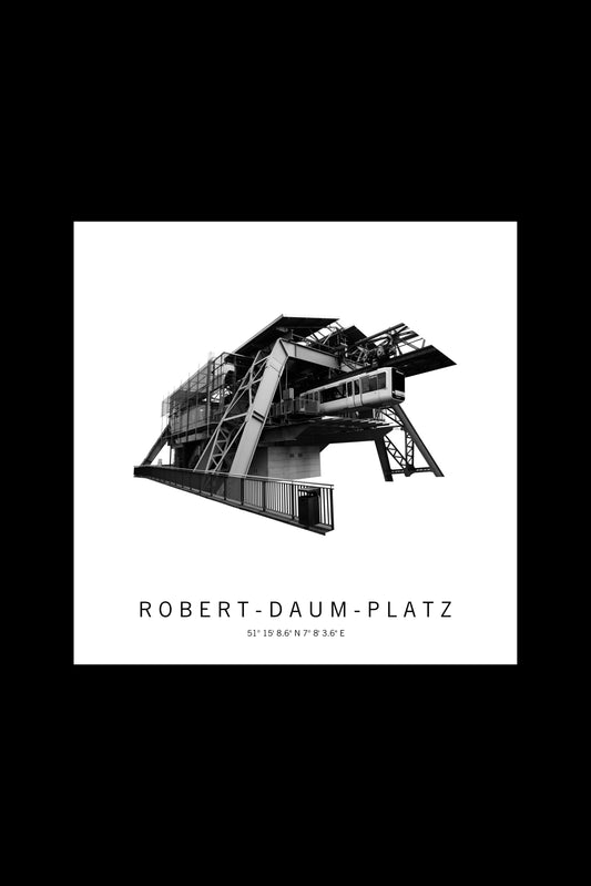 Art Edition Wandbild "robert-daum-platz" weiß