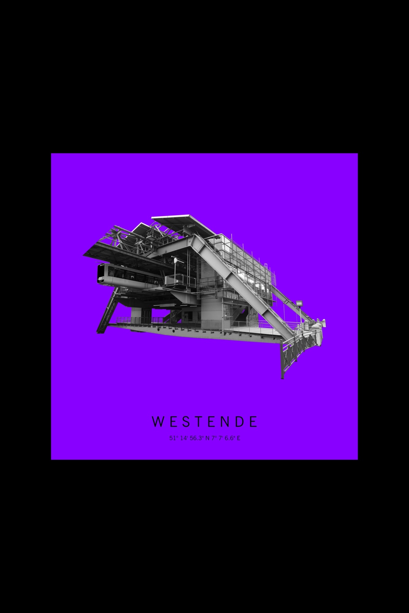 Art Edition Wandbild "westende" lila