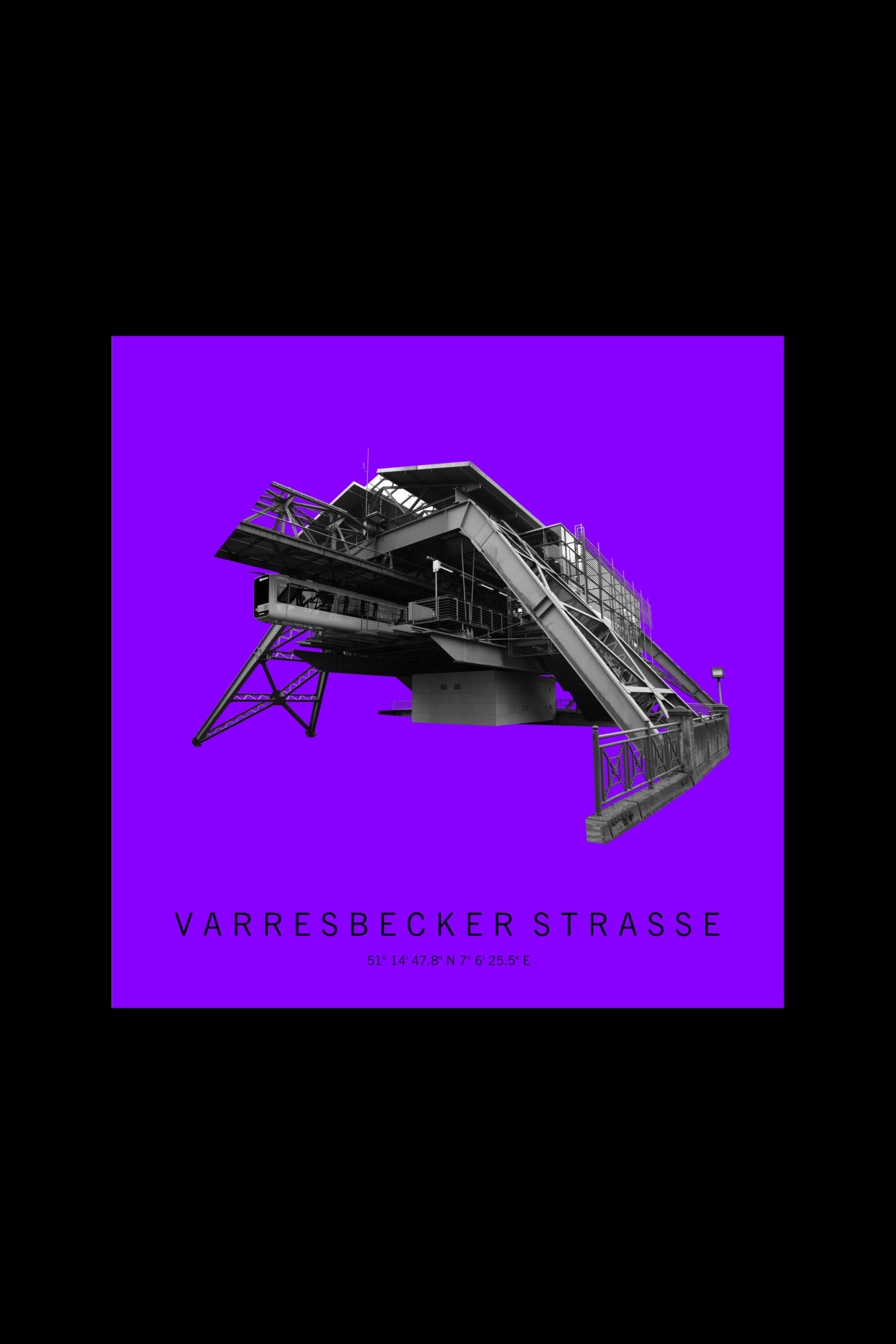 Art Edition Wandbild "varresbecker straße" lila