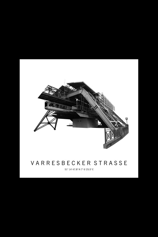Art Edition Wandbild "varresbecker straße" weiß