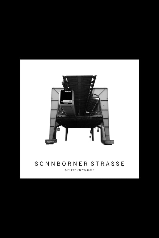 Art Edition Wandbild "sonnborner straße" weiß