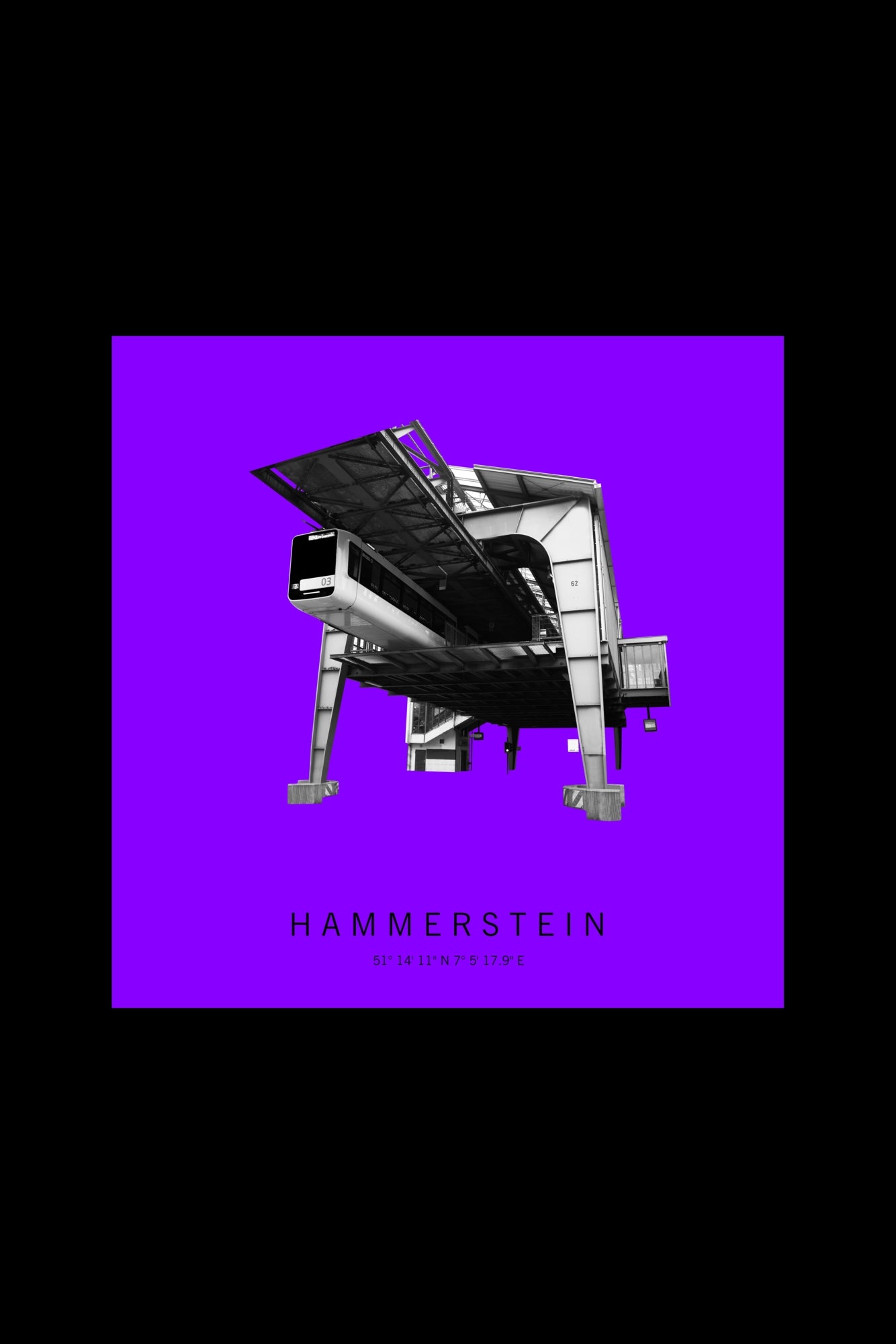 Art Edition Wandbild "hammerstein" lila