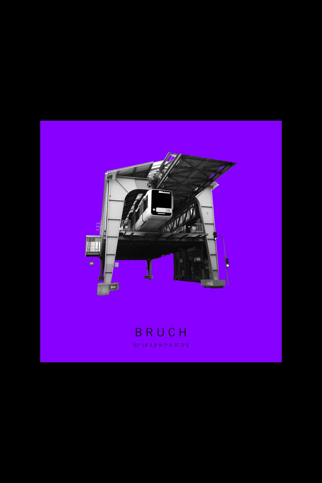 Art Edition Wandbild "bruch" lila