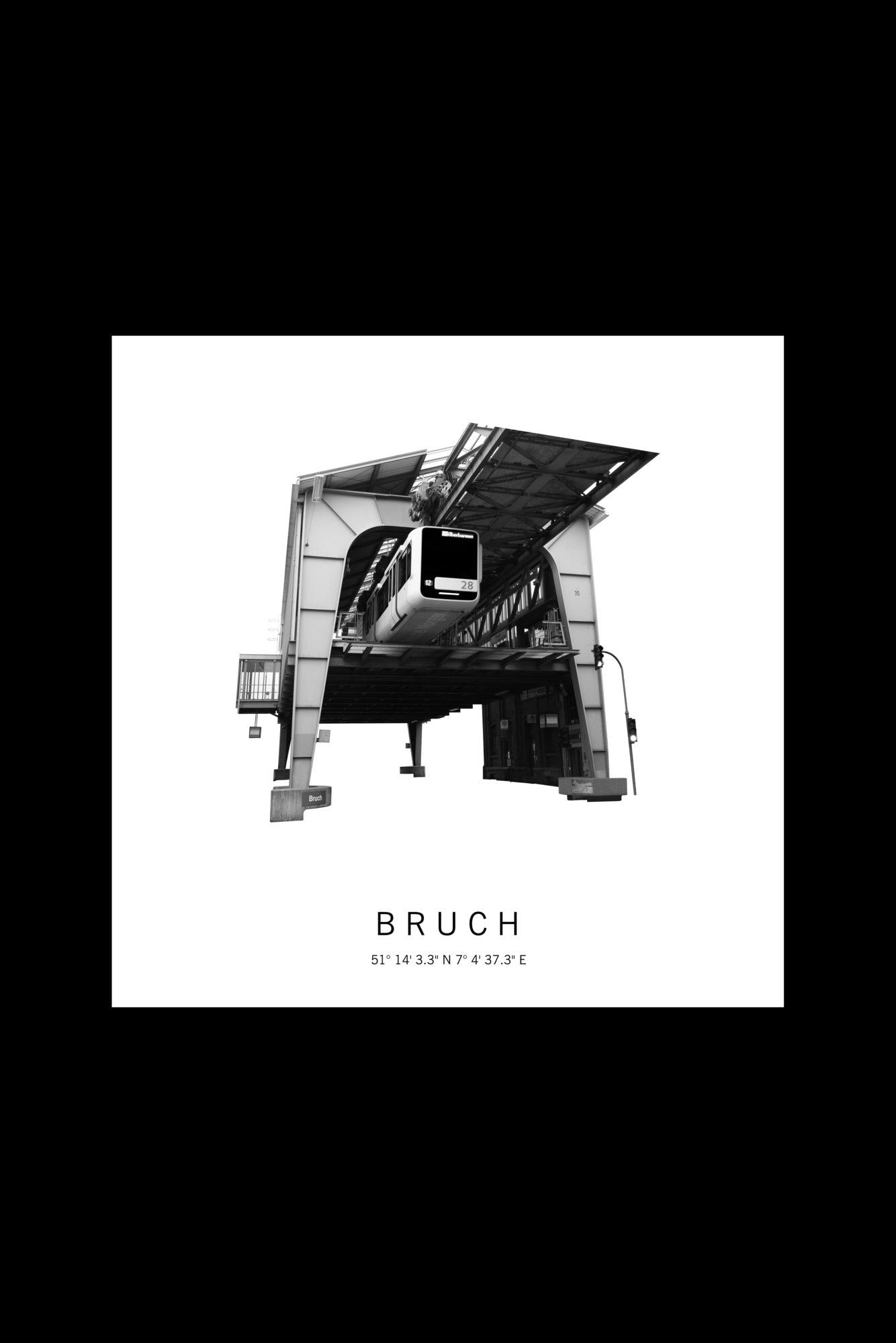 Art Edition Wandbild "bruch" weiß