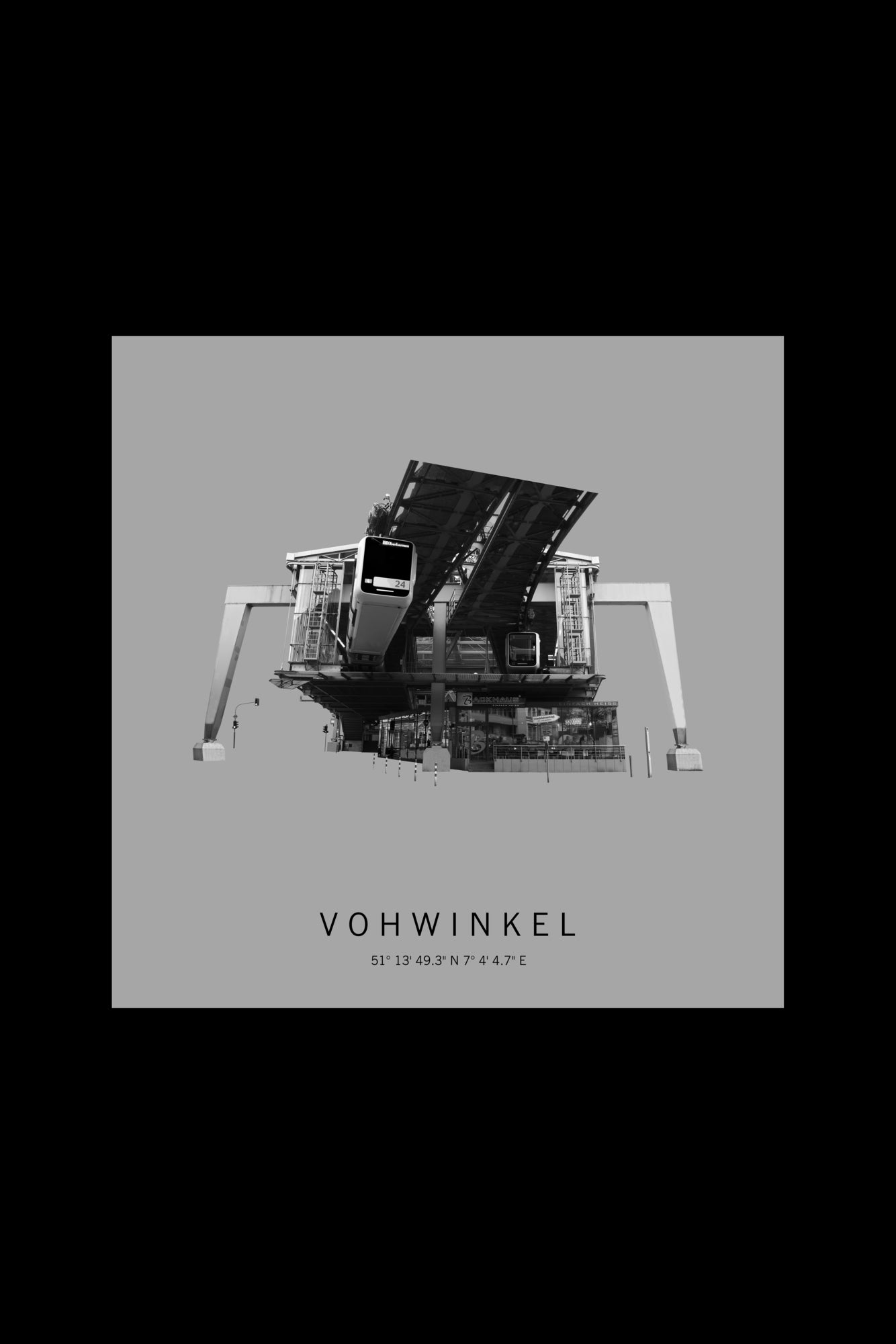 Art Edition Wandbild "vohwinkel" hellgrau