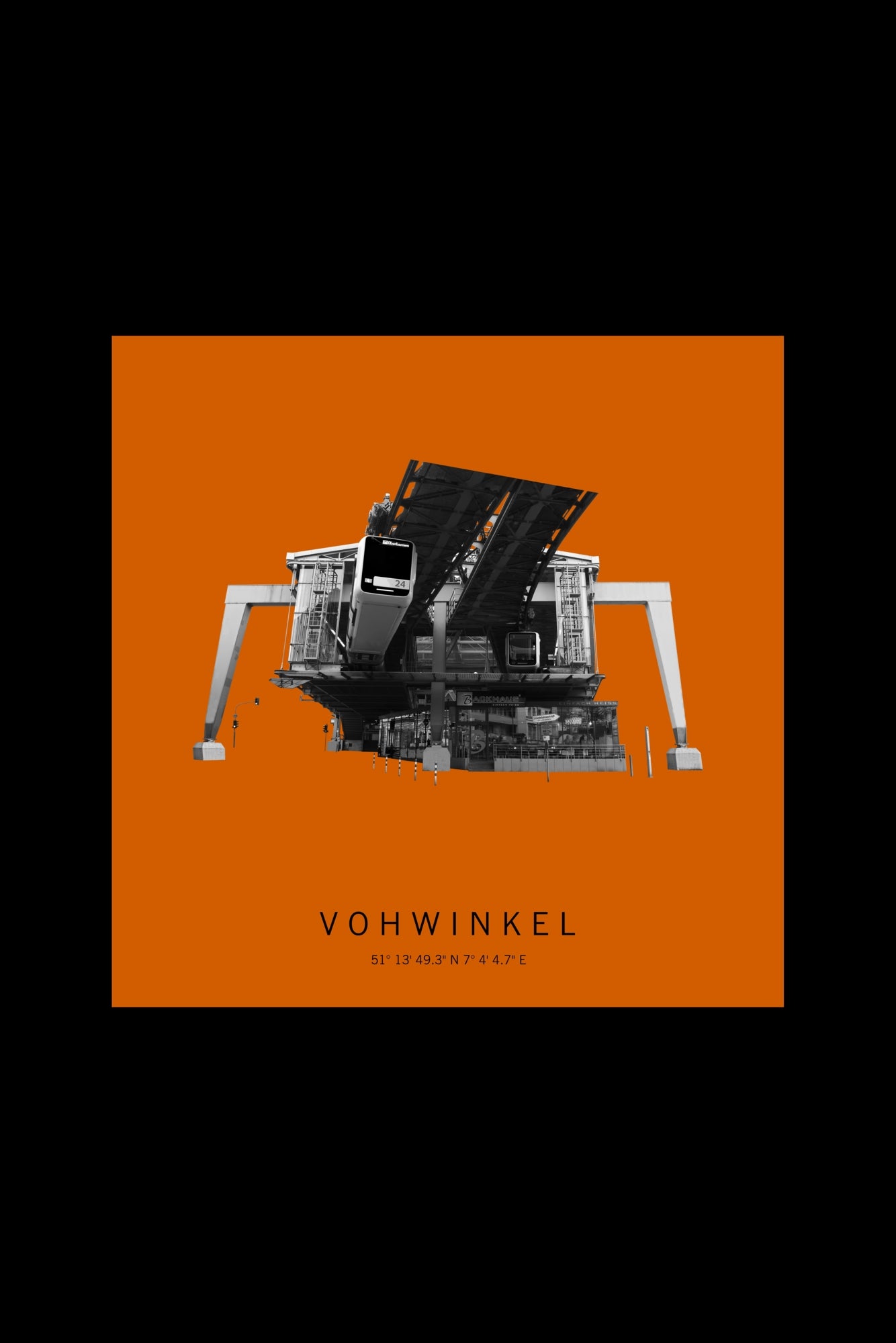 Art Edition Wandbild "vohwinkel" orange