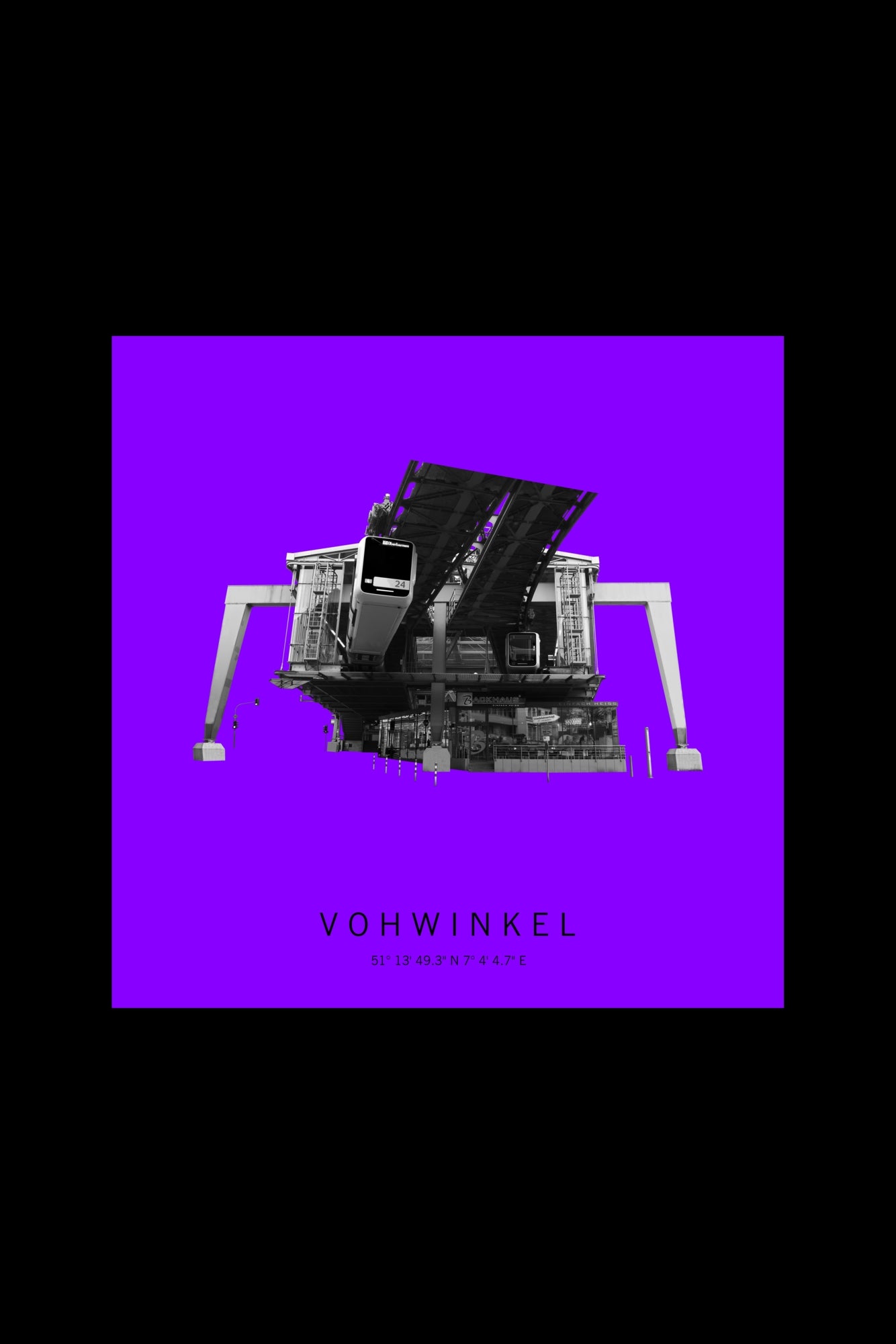 Art Edition Wandbild "vohwinkel" lila