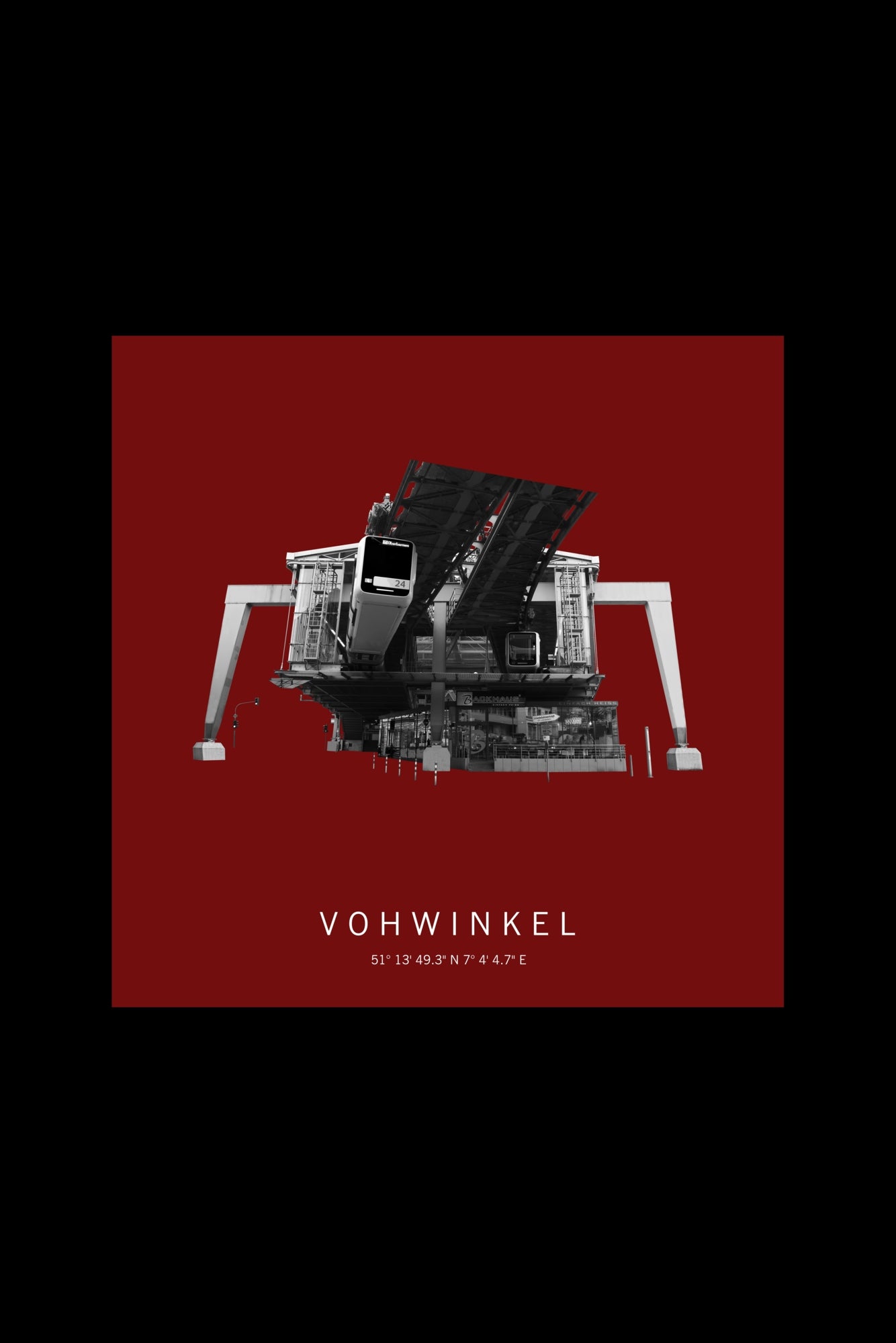 Art Edition Wandbild "vohwinkel" rot