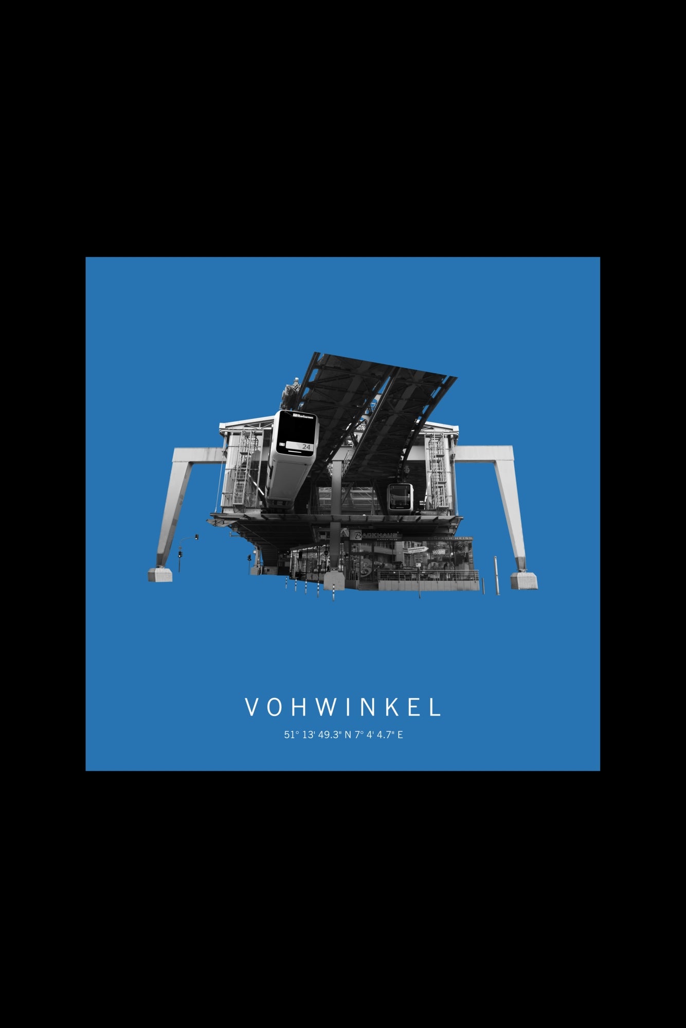 Art Edition Wandbild "vohwinkel" himmelblau