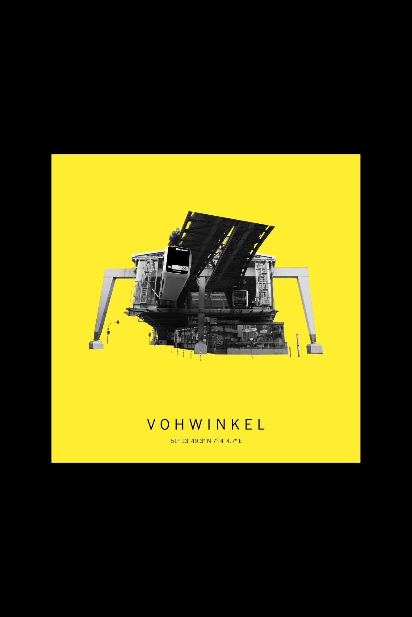 Art Edition Wandbild "vohwinkel" gelb