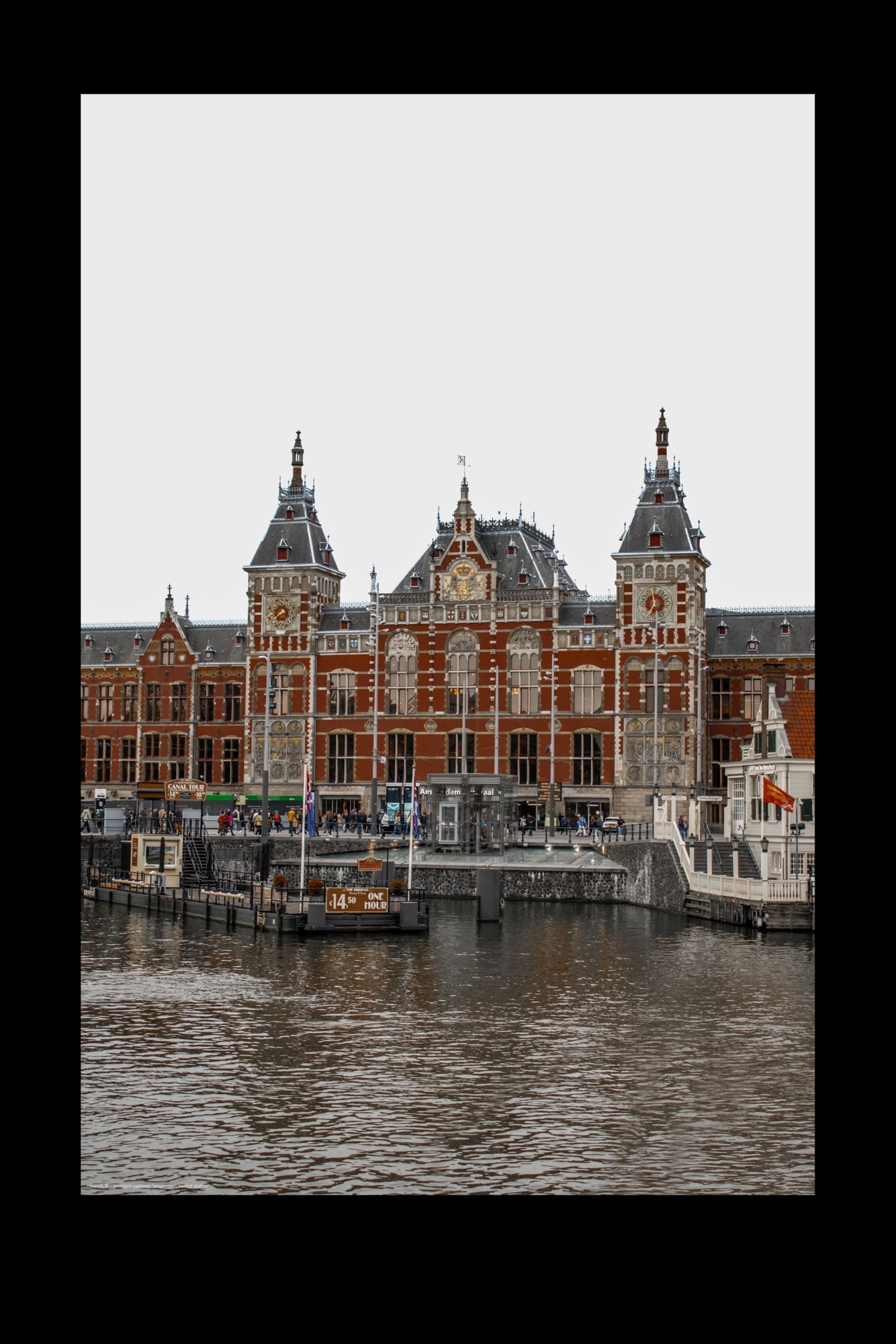 Wandbild "amsterdam central station"