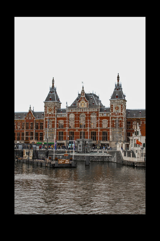 Wandbild "amsterdam central station"