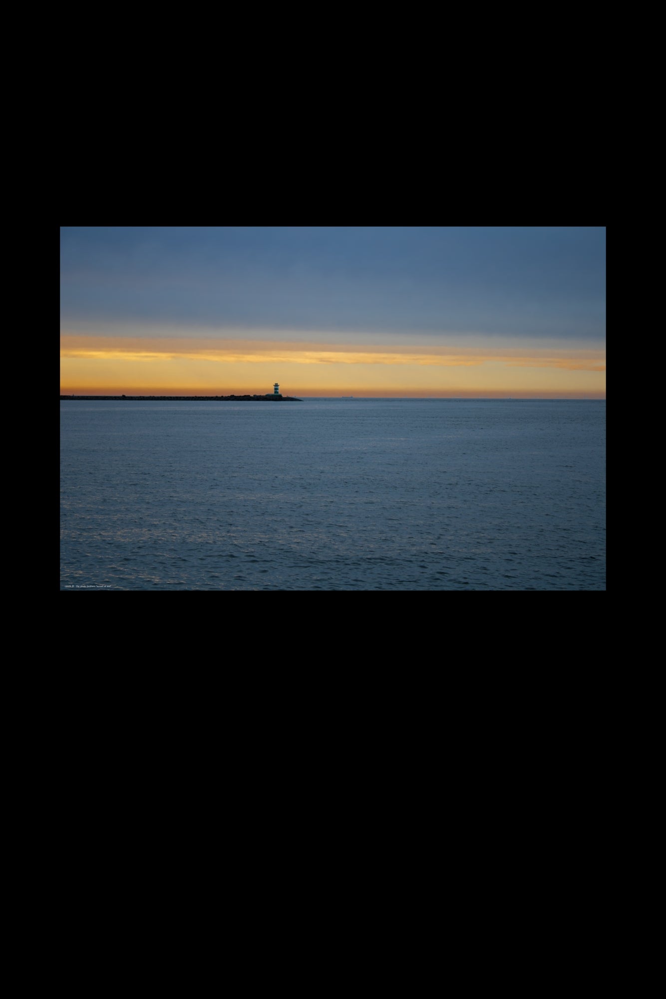 Wandbild "sunset at sea"