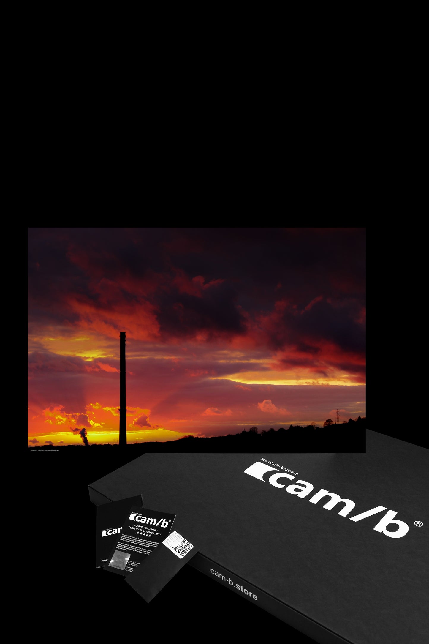 Wandbild "red sundown"