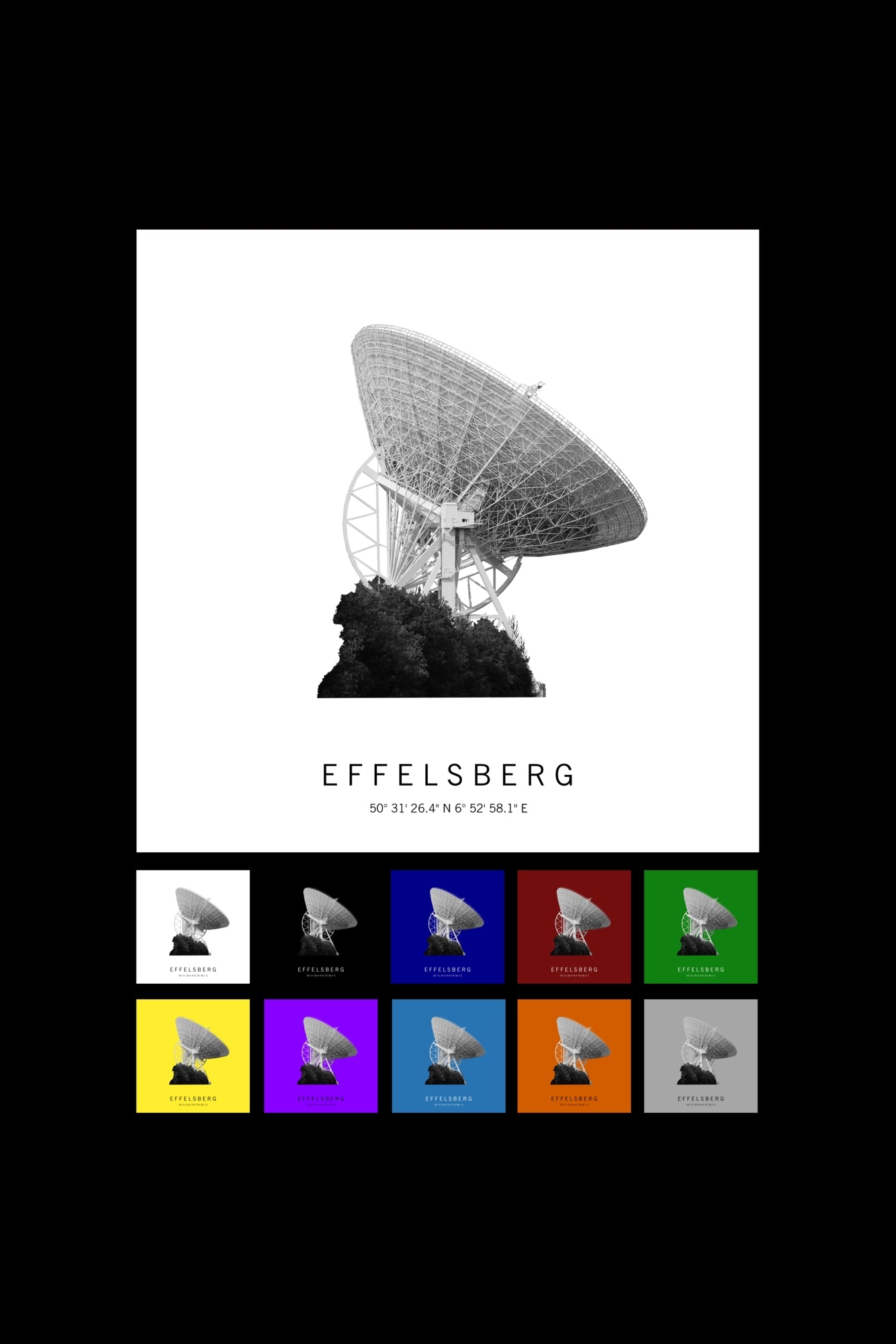 Art Edition Wandbild "Effelsberg"