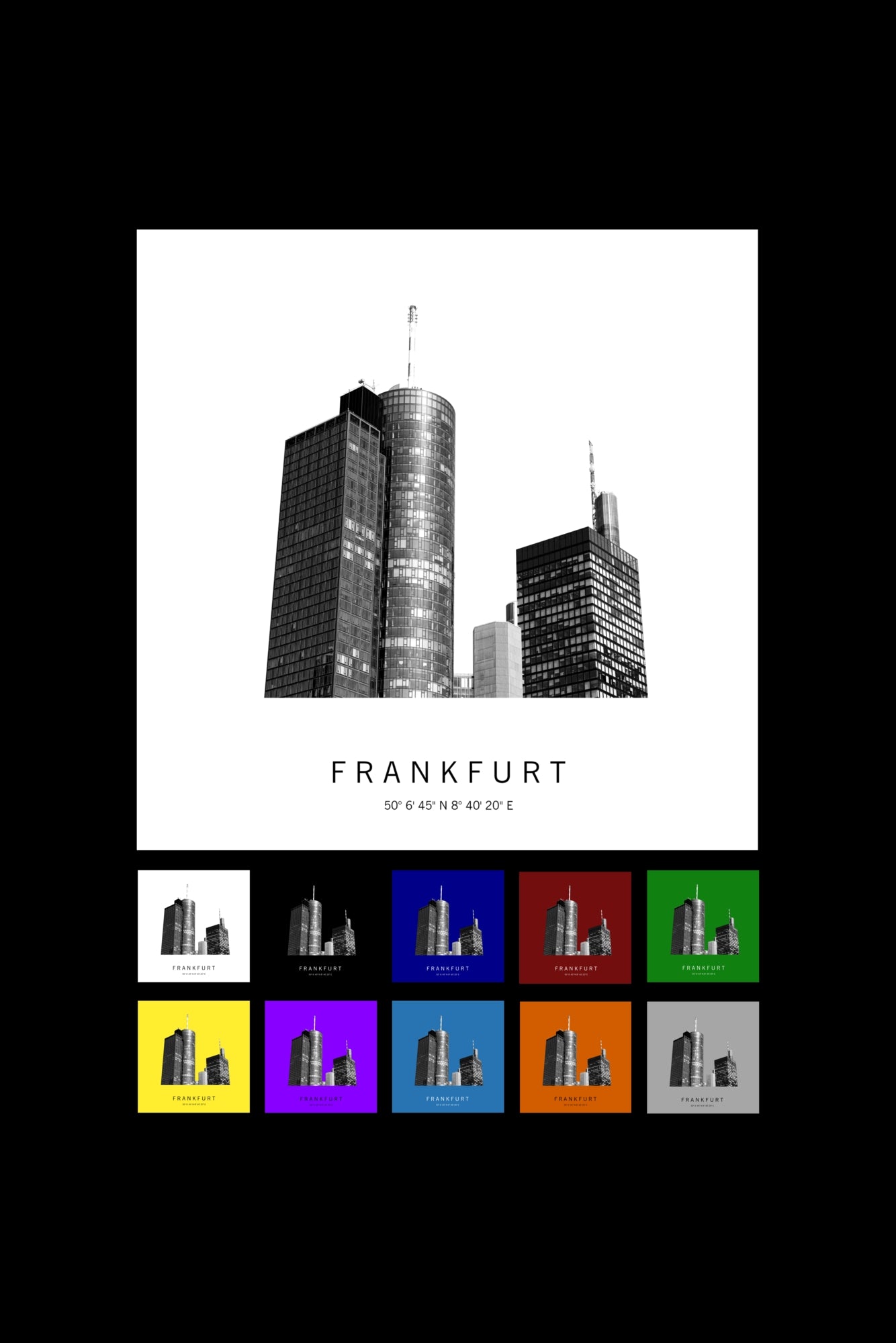Art Edition Wandbild "Frankfurt"