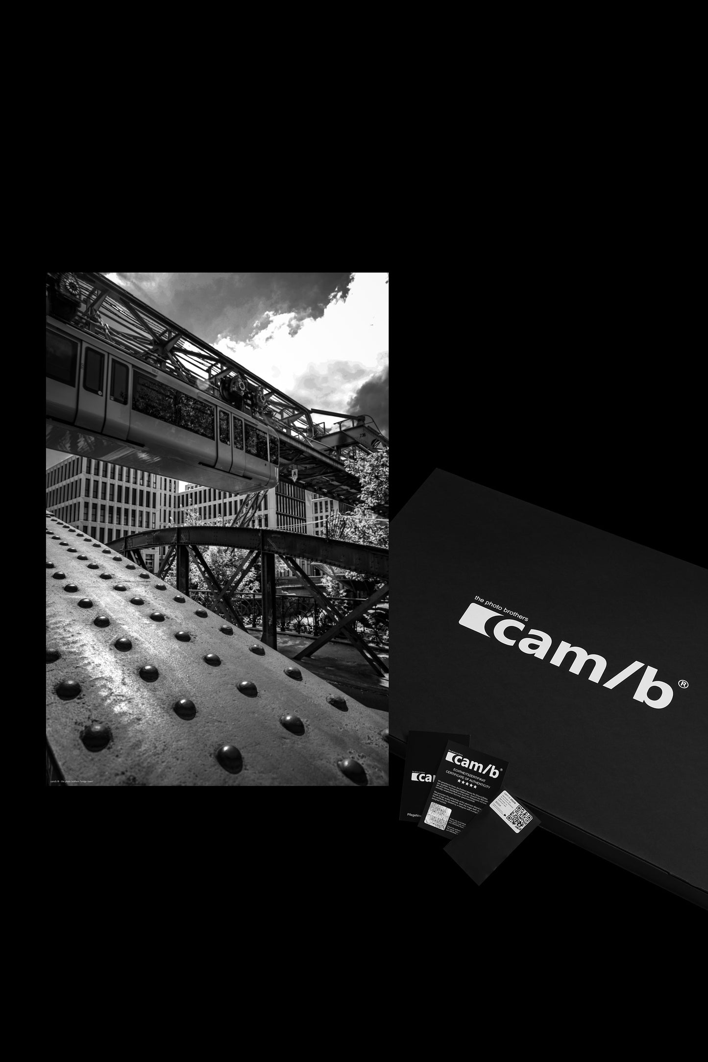 Wandbild "bridge dawn"